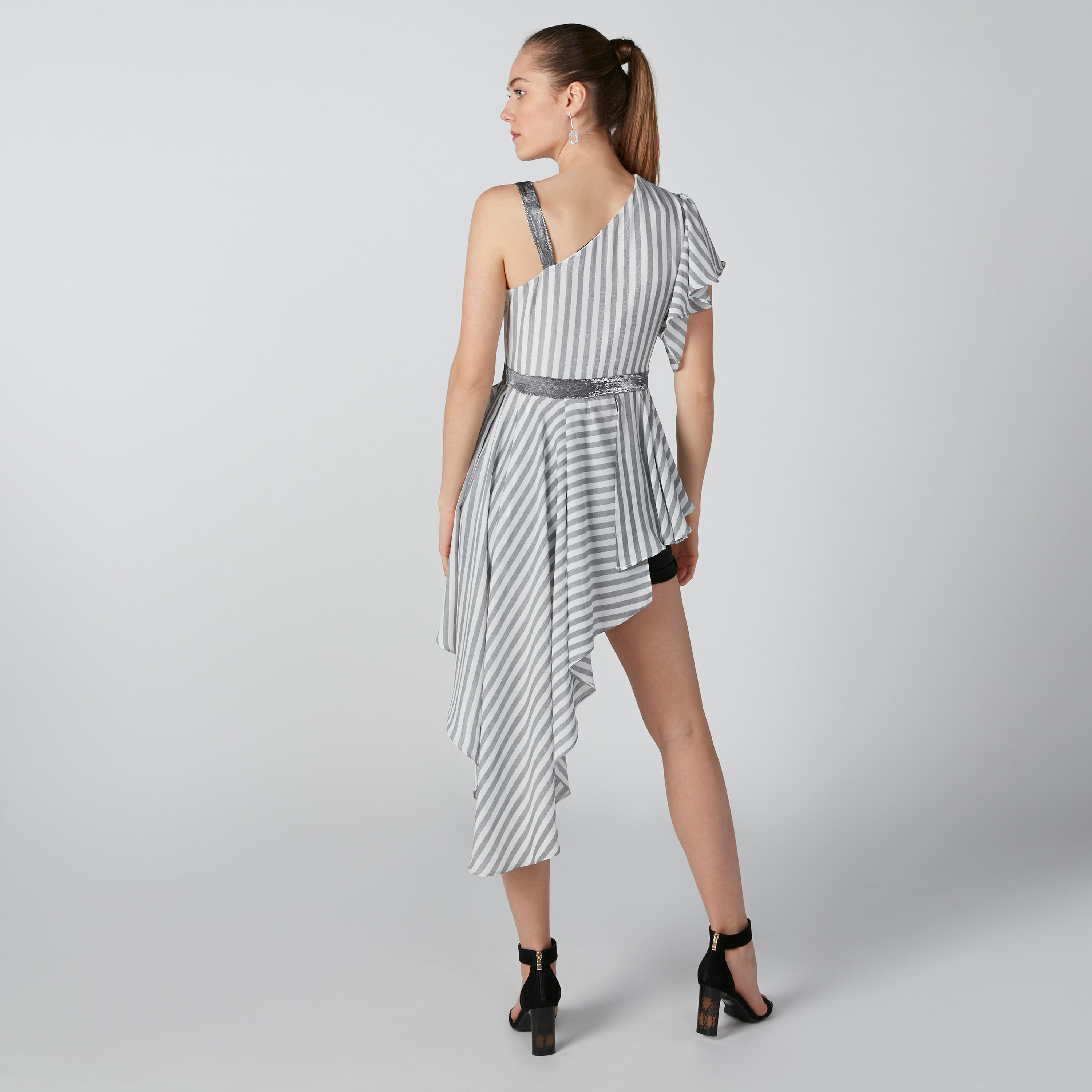 Striped Longline Top with Asymmetric Hem and One Shoulder-women-clothing-shirtsandblouses-blouses-image-2