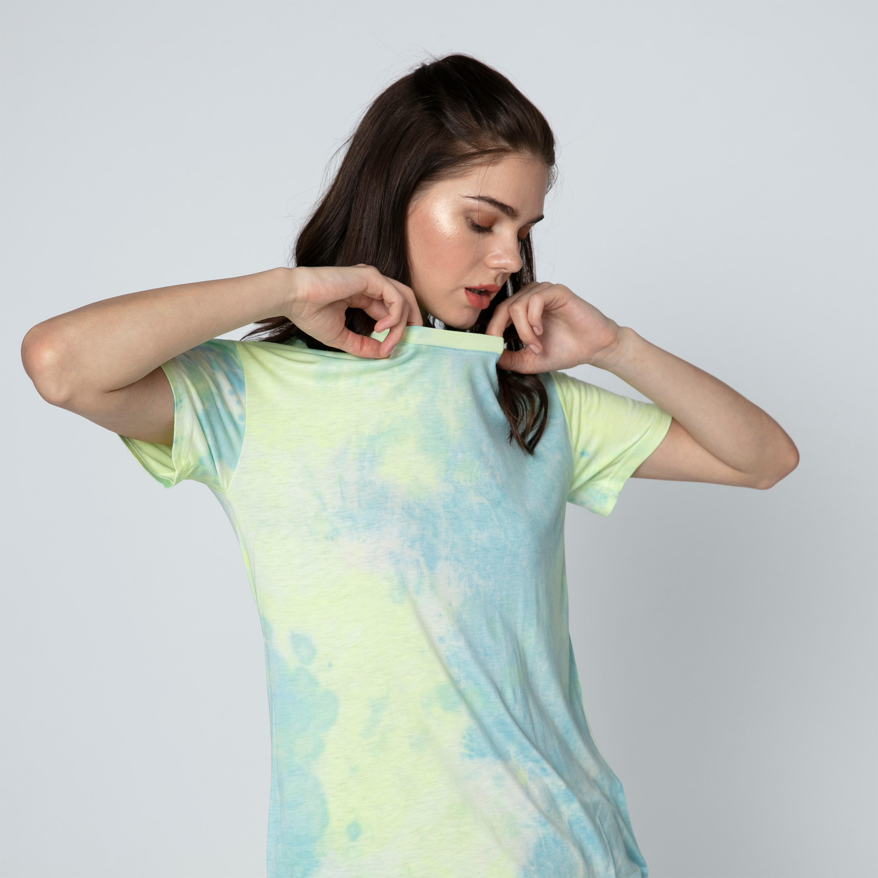 Printed T-shirt with Round Neck and Short Sleeves-women-clothing-tshirts-image-4