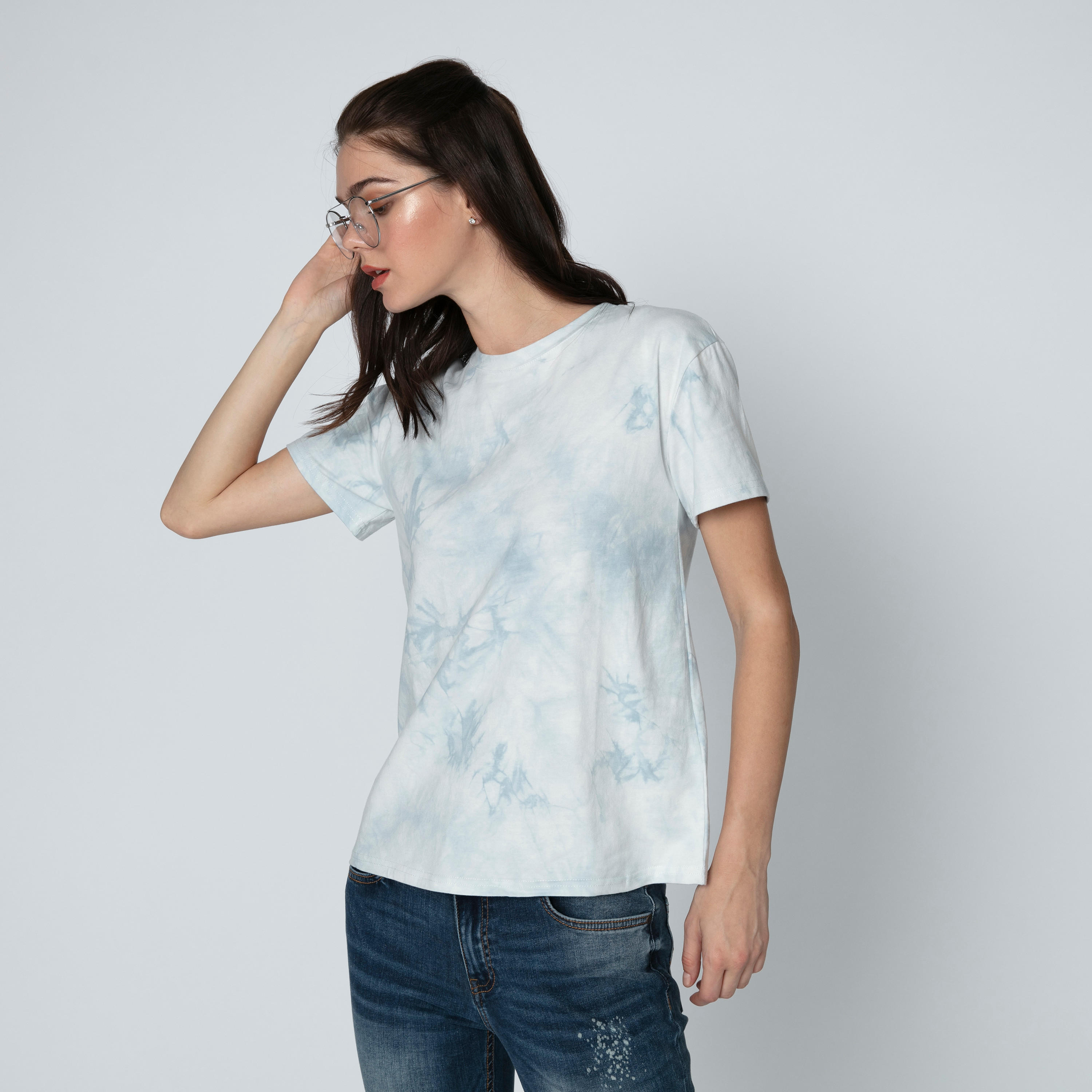 تيشيرت بياقة مستديرة وأكمام قصيرة وطبعات-women-clothing-tshirts-image-3