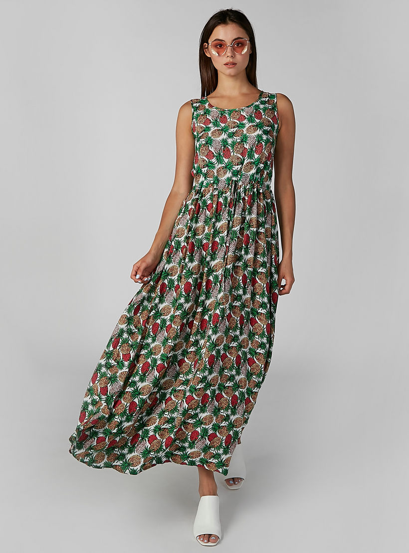 فستان إيه لاين طويل دون أكمام بطبعات-women-clothing-dresses-image-2