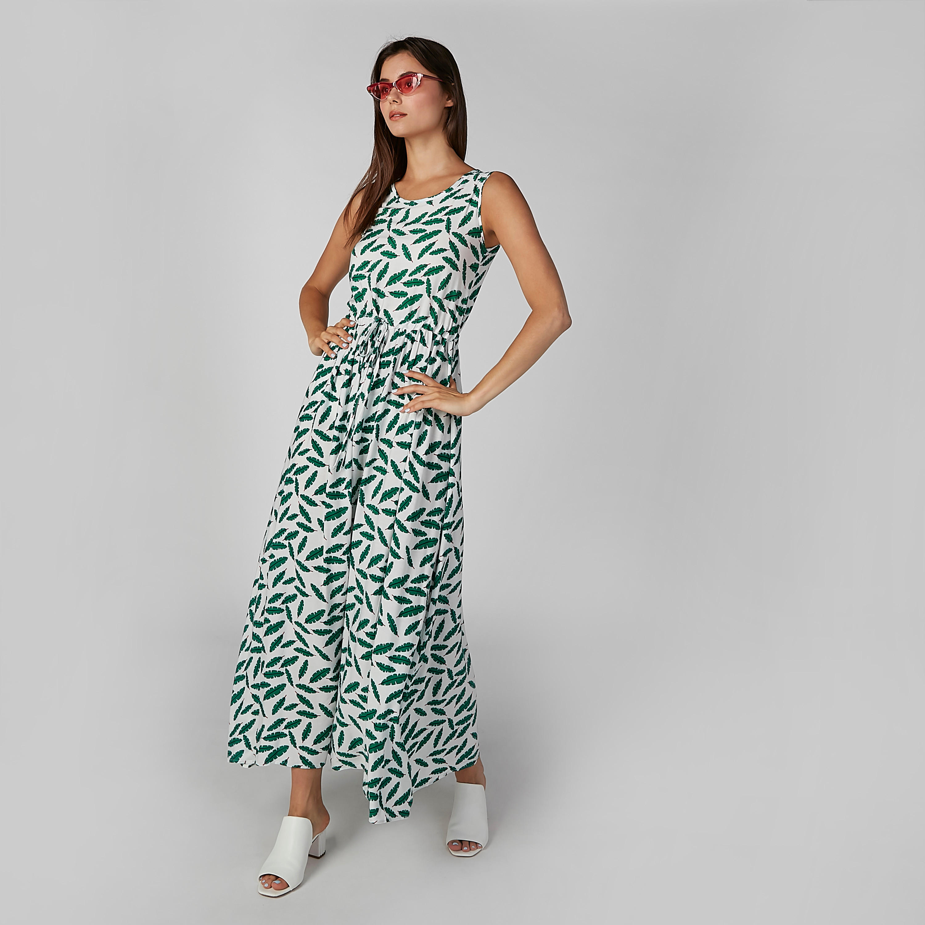 فستان إيه لاين طويل دون أكمام بطبعات-women-clothing-dresses-image-2