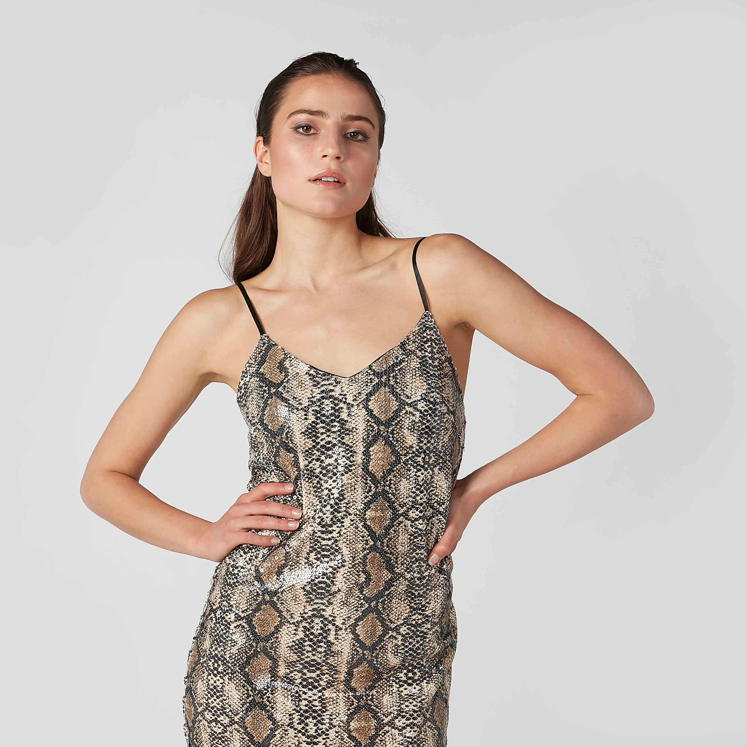 فستان إيه لاين قصير بحمّالات قابلة للتعديل وطبعات حيوانات-women-clothing-dresses-image-3