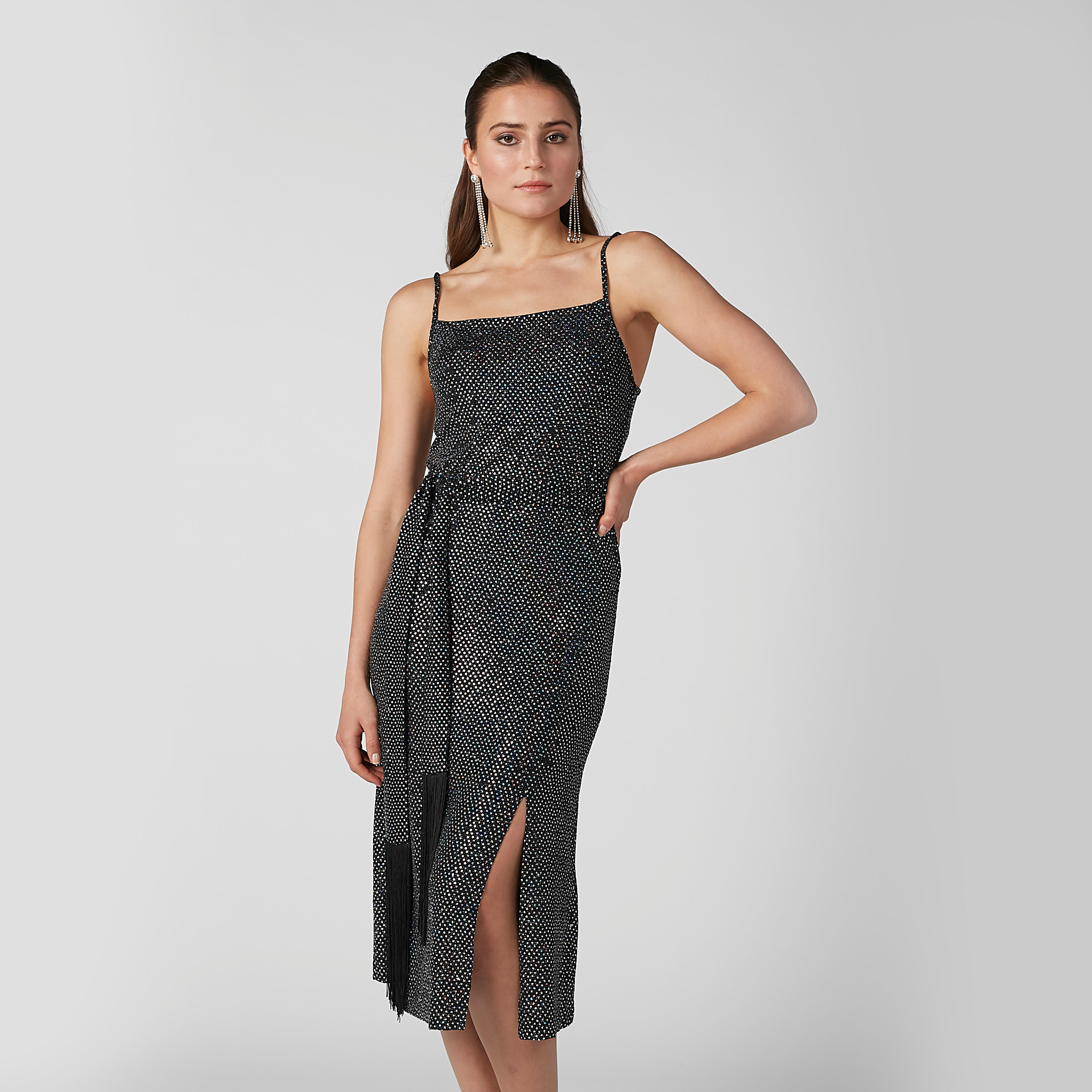 فستان إيه لاين متوسط الطول بحمّالات رفيعة قابلة للتعديل وتزيينات-women-clothing-dresses-image-6