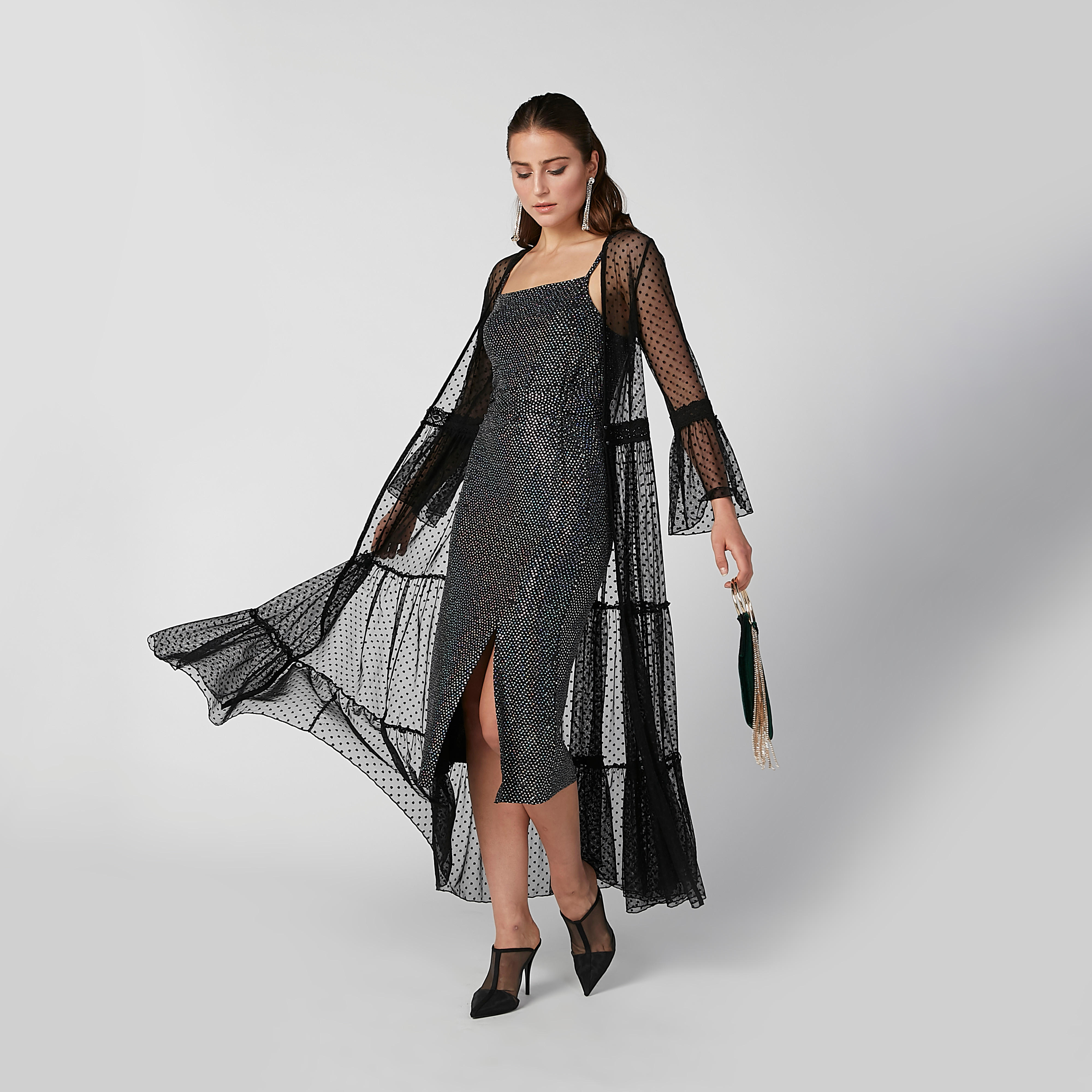 فستان إيه لاين متوسط الطول بحمّالات رفيعة قابلة للتعديل وتزيينات-women-clothing-dresses-image-5
