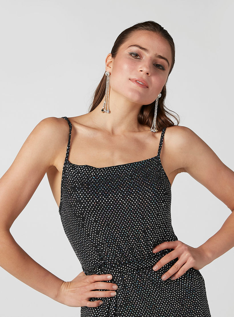 فستان إيه لاين متوسط الطول بحمّالات رفيعة قابلة للتعديل وتزيينات-women-clothing-dresses-image-4