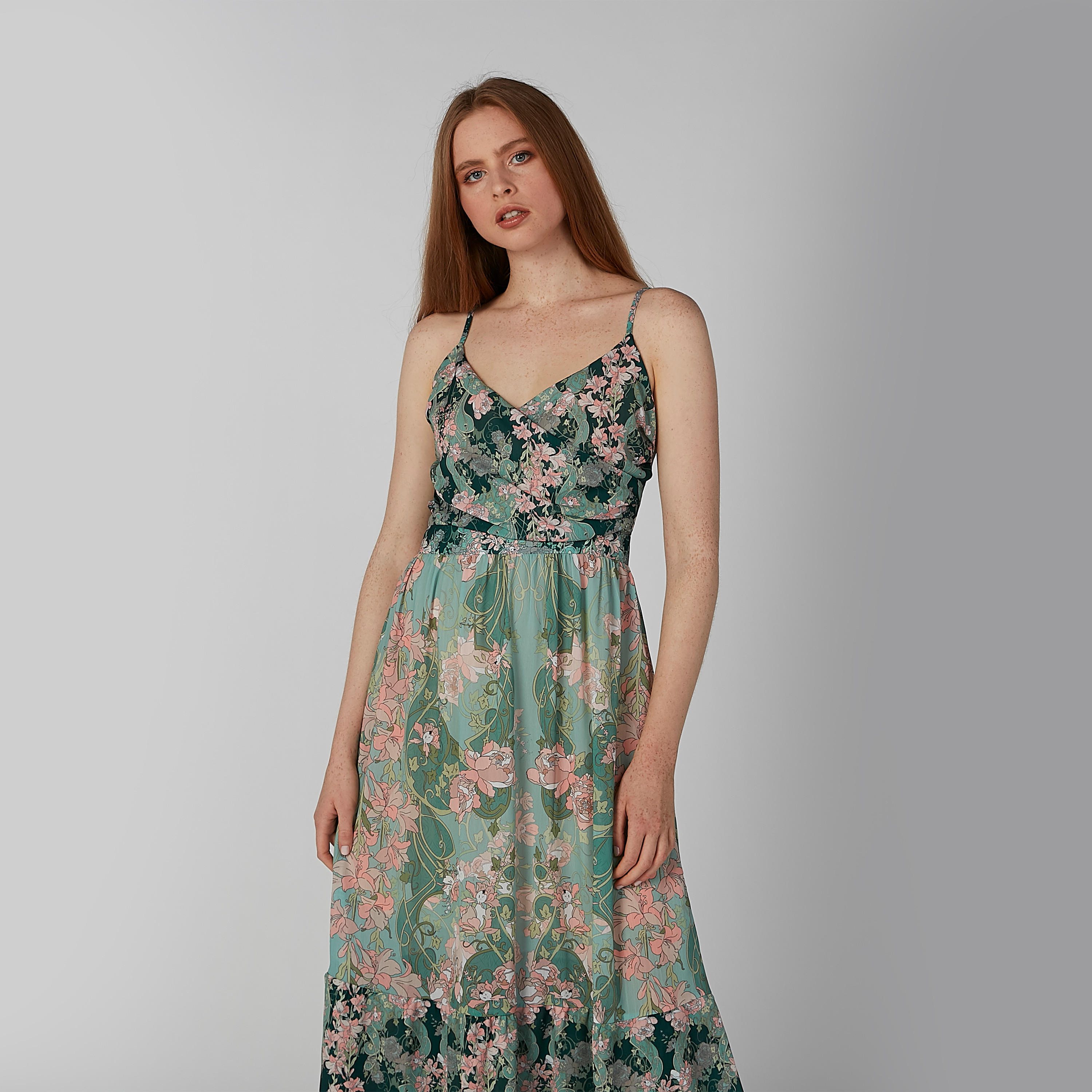 فستان إيه لاين طويل بحمّالات رفيعة وطبعات زهرية-women-clothing-dresses-image-5