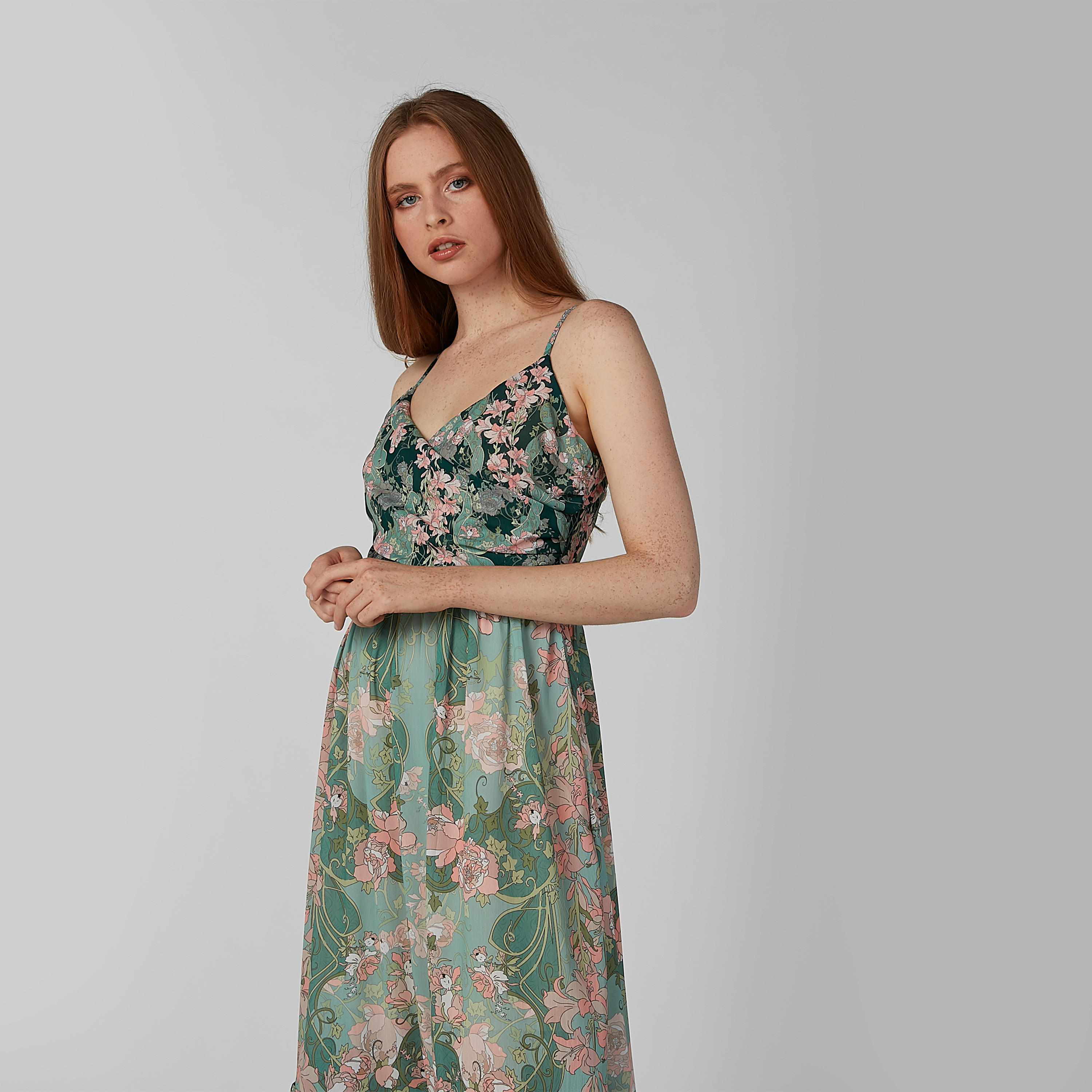 فستان إيه لاين طويل بحمّالات رفيعة وطبعات زهرية-women-clothing-dresses-image-6
