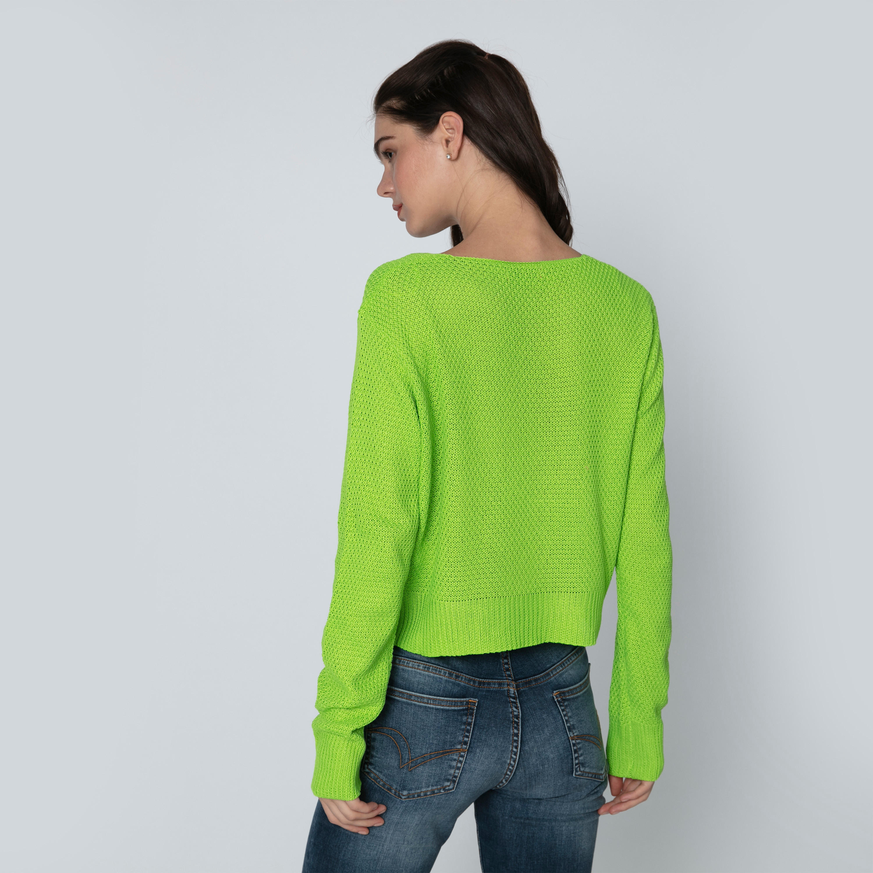جامبر بارز الملمس بياقة V وأكمام طويلة-women-clothing-cardigansandjumpers-jumpers-image-3