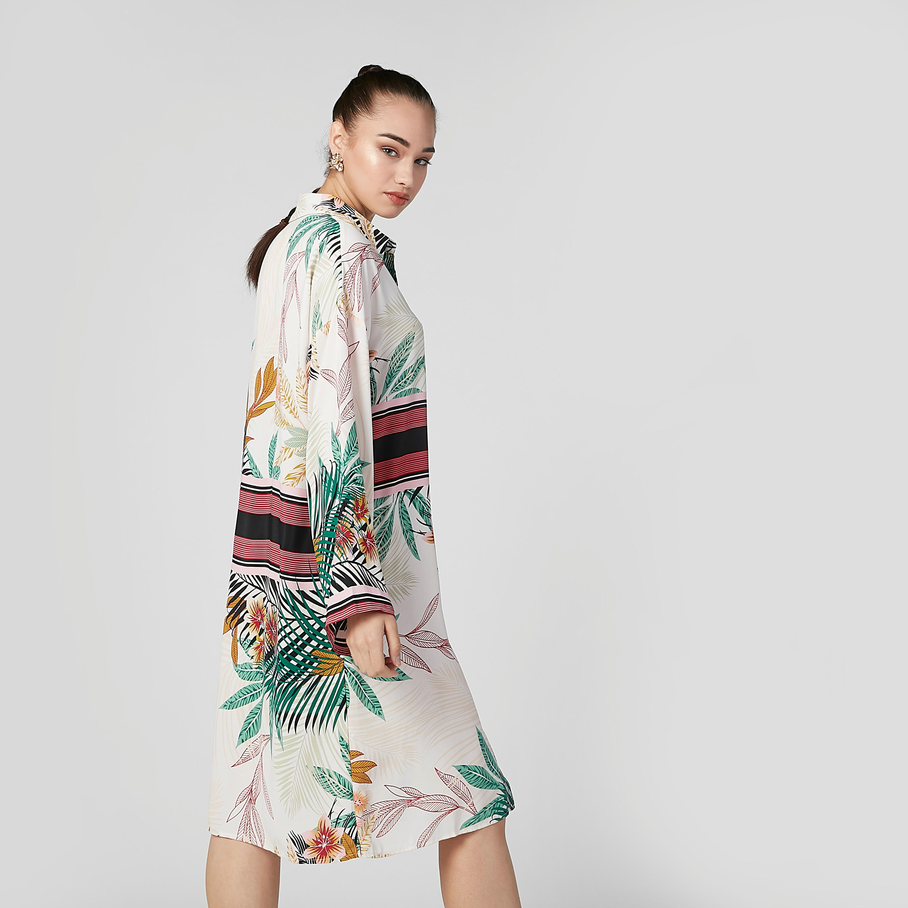 فستان قميص متوسط الطول بأكمام طويلة وأزرار وطبعات-women-clothing-dresses-image-3