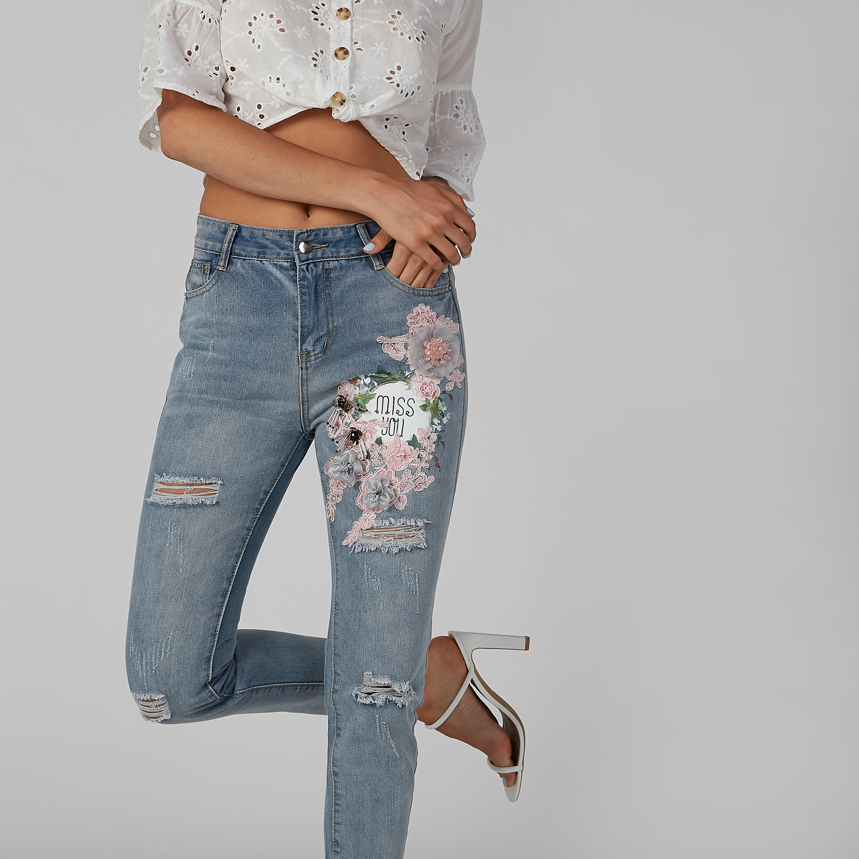 Mid-Rise Embroidered Jeans with Pocket Detail-women-clothing-bottoms-jeans-image-1