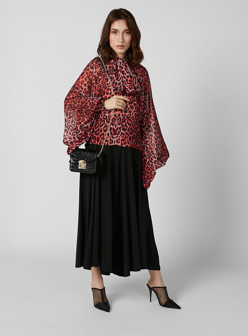 بلوزة بقصّة واسعة وفيونكة وأكمام واسعة وطبعات حيوانات-women-clothing-shirtsandblouses-blouses-image-5