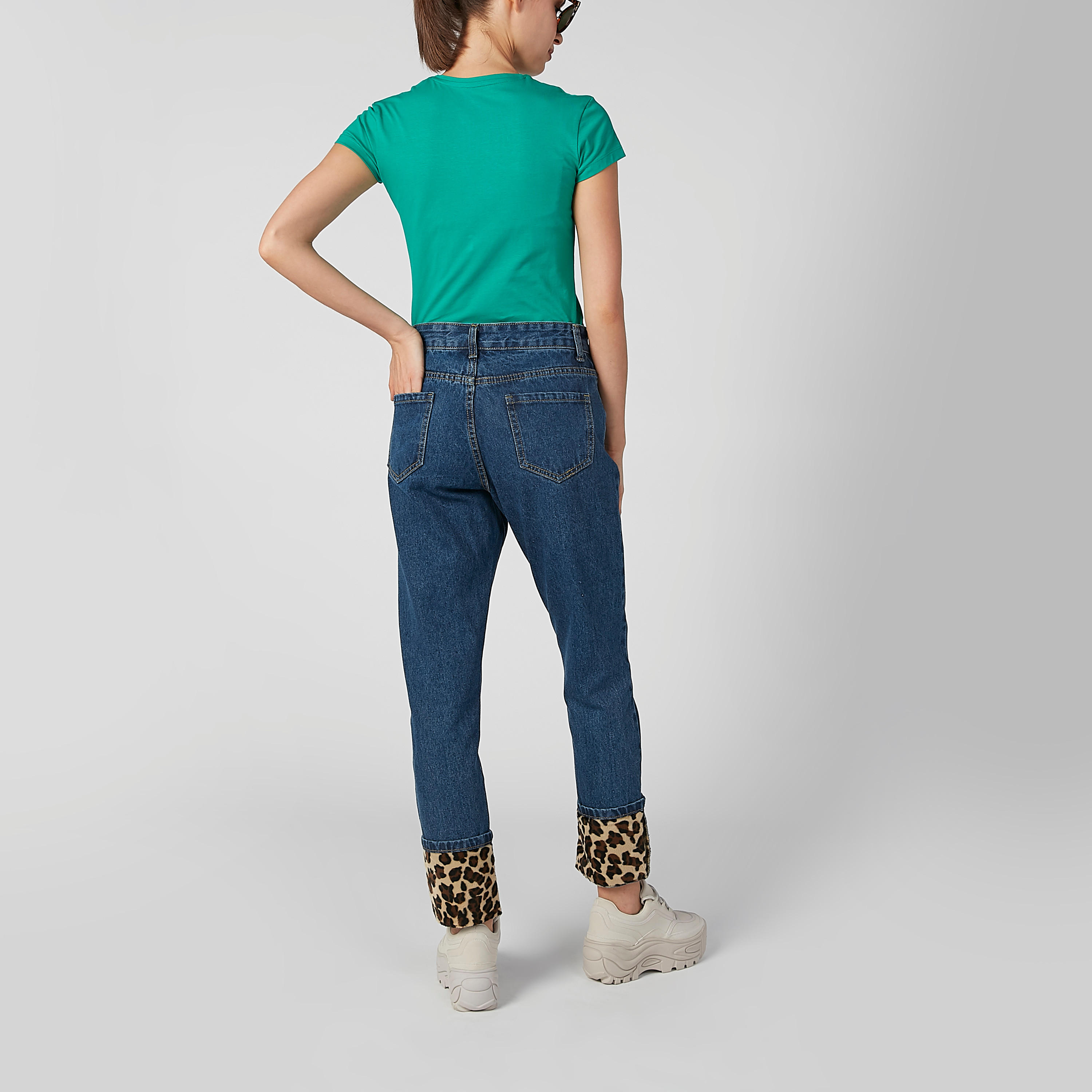 2Xtremz Denim with Pocket Detail and Leopard Spot Printed Hems-women-clothing-bottoms-jeans-image-5