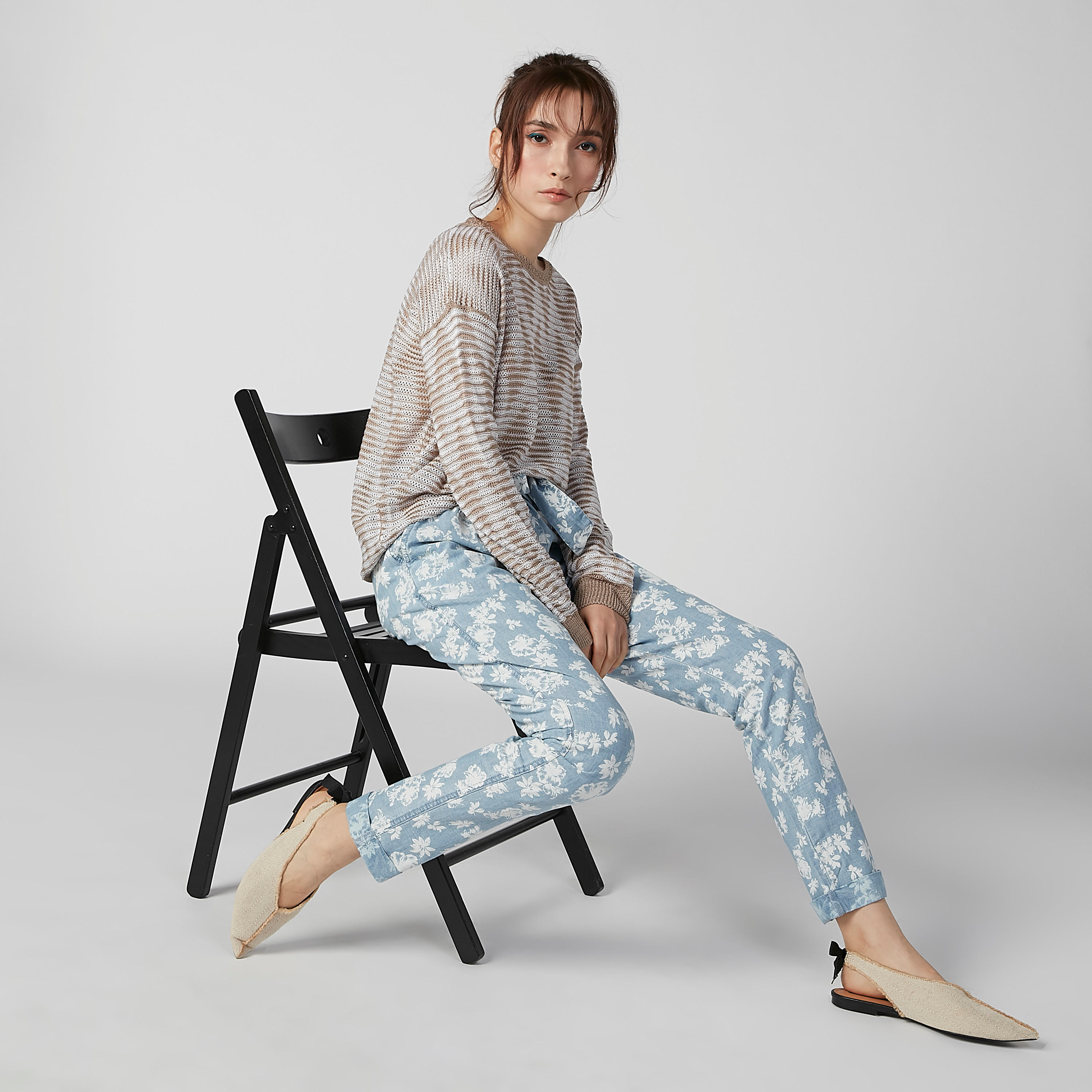 سويتر بارز الملمس بياقة مستديرة وأكمام طويلة-women-clothing-cardigansandjumpers-jumpers-image-3