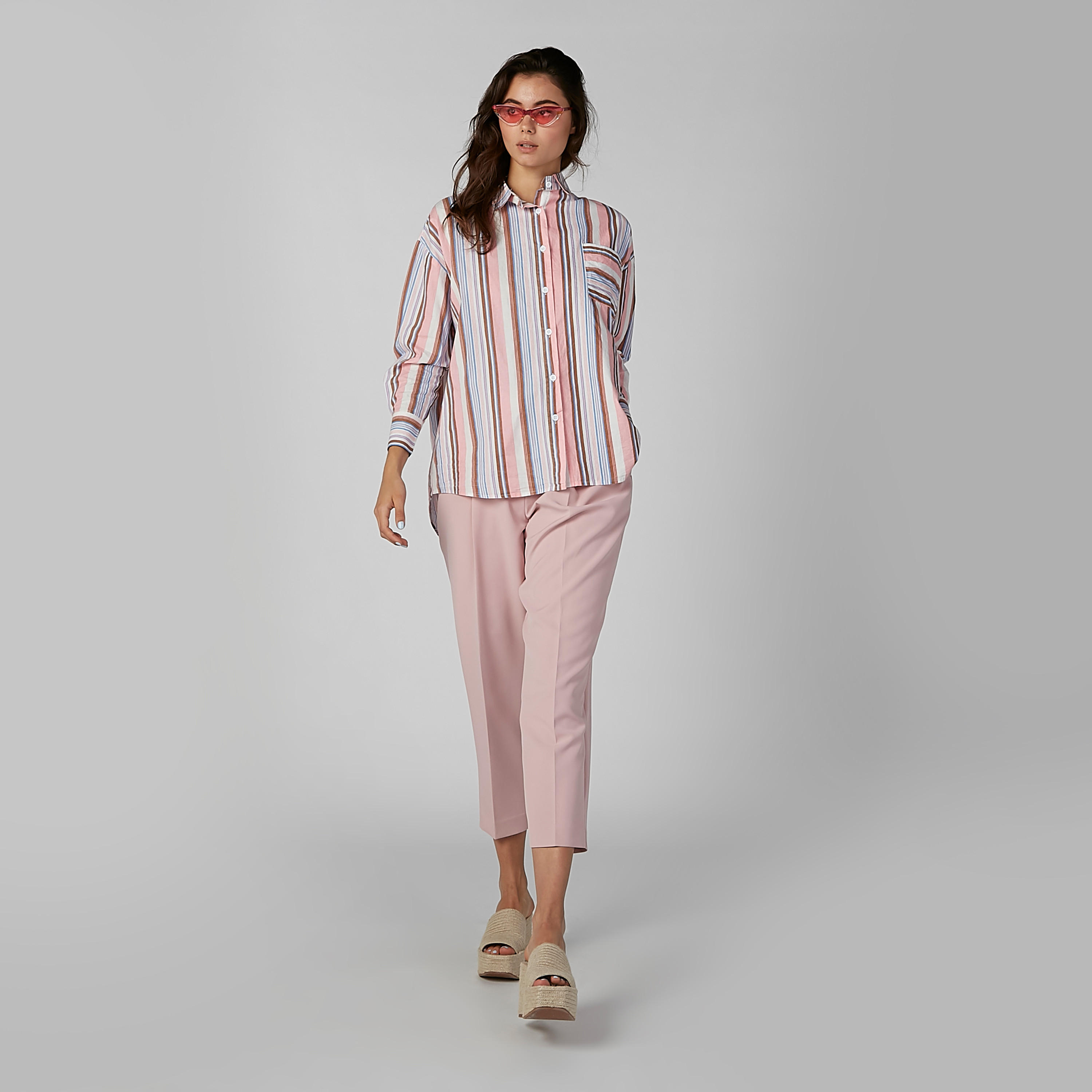 قميص مقلّم بأكمام طويلة من تو إكستريمز-women-clothing-shirtsandblouses-shirts-image-5