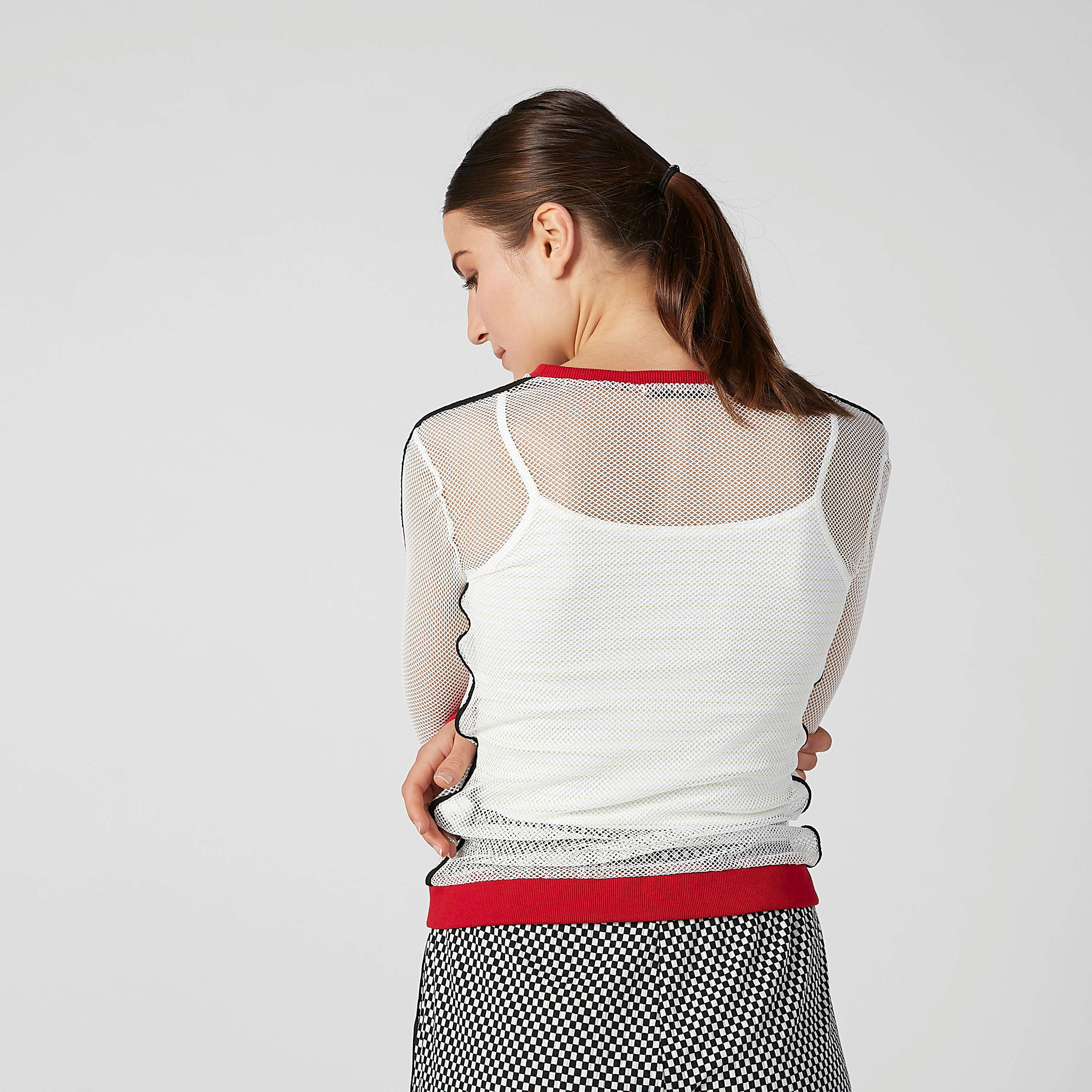 Textured Top with Round Neck and Long Sleeves-women-clothing-shirtsandblouses-blouses-image-5