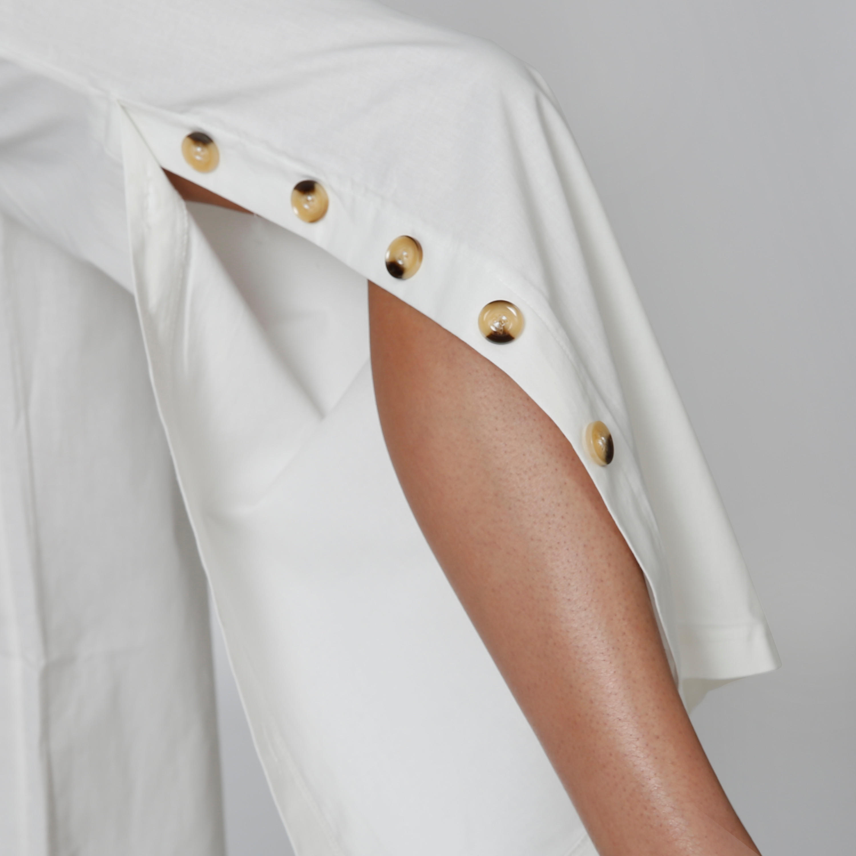 Wide Fit Plain Palazzo Pants with Side Slit and Button Detail-women-clothing-bottoms-trousers-image-5