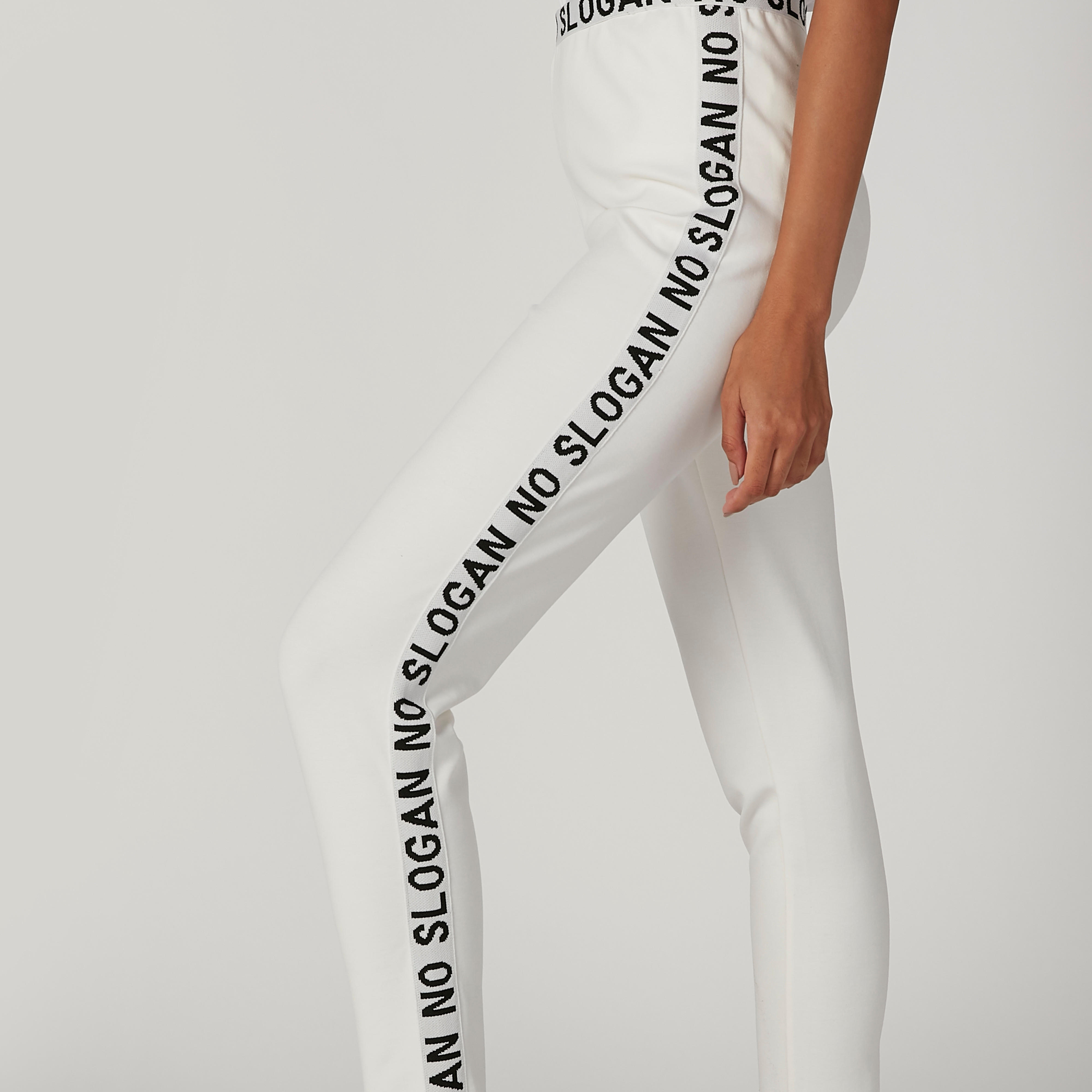 بنطلون رياضي سادة بخصر مطّاطي وشريطة بطبعات-women-clothing-bottoms-joggers-image-6