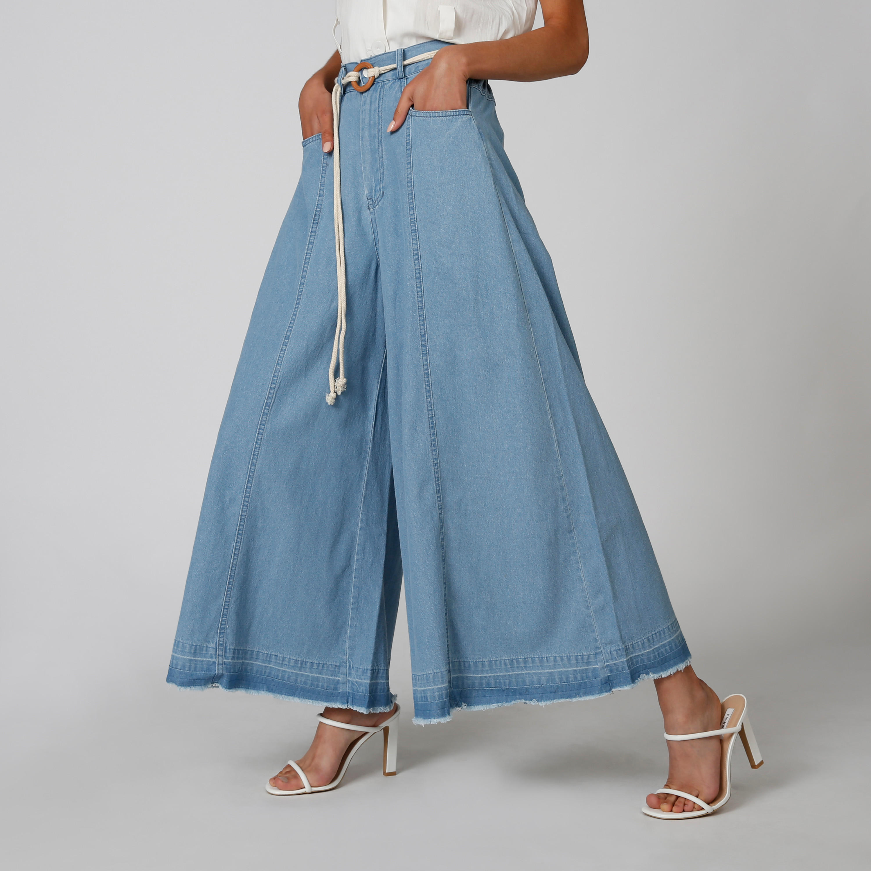 بنطلون بالازو دينم بقصّة واسعة وجيوب-women-clothing-bottoms-trousers-image-1
