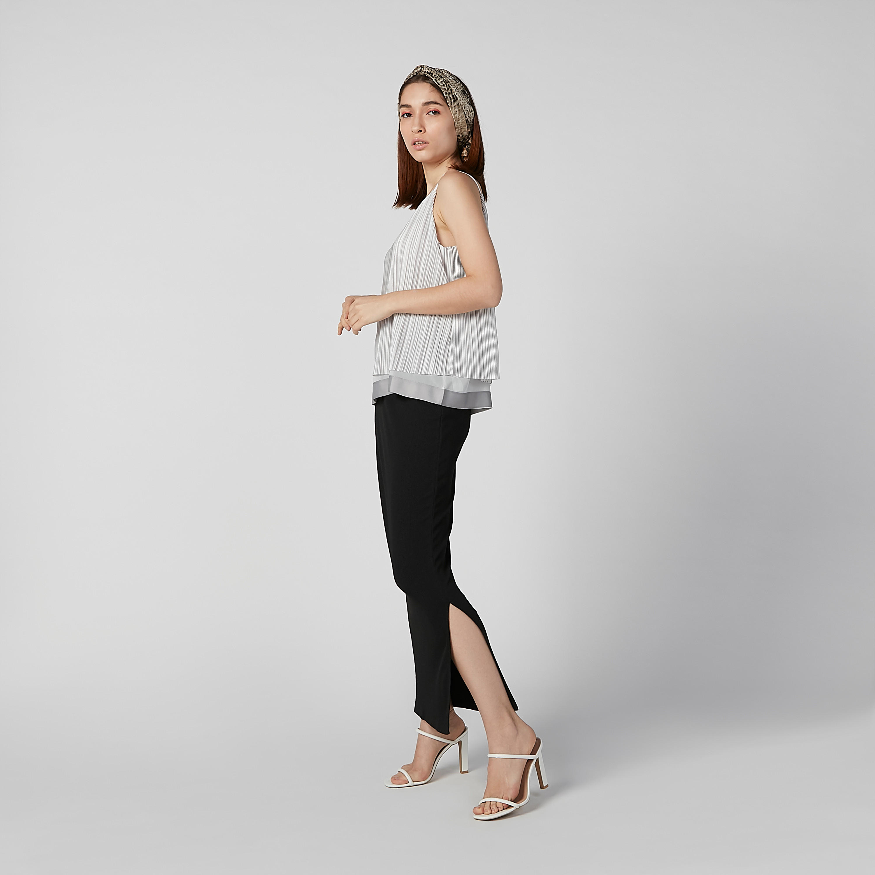 Textured Sleeveless Top with V-neck-women-clothing-shirtsandblouses-blouses-image-3