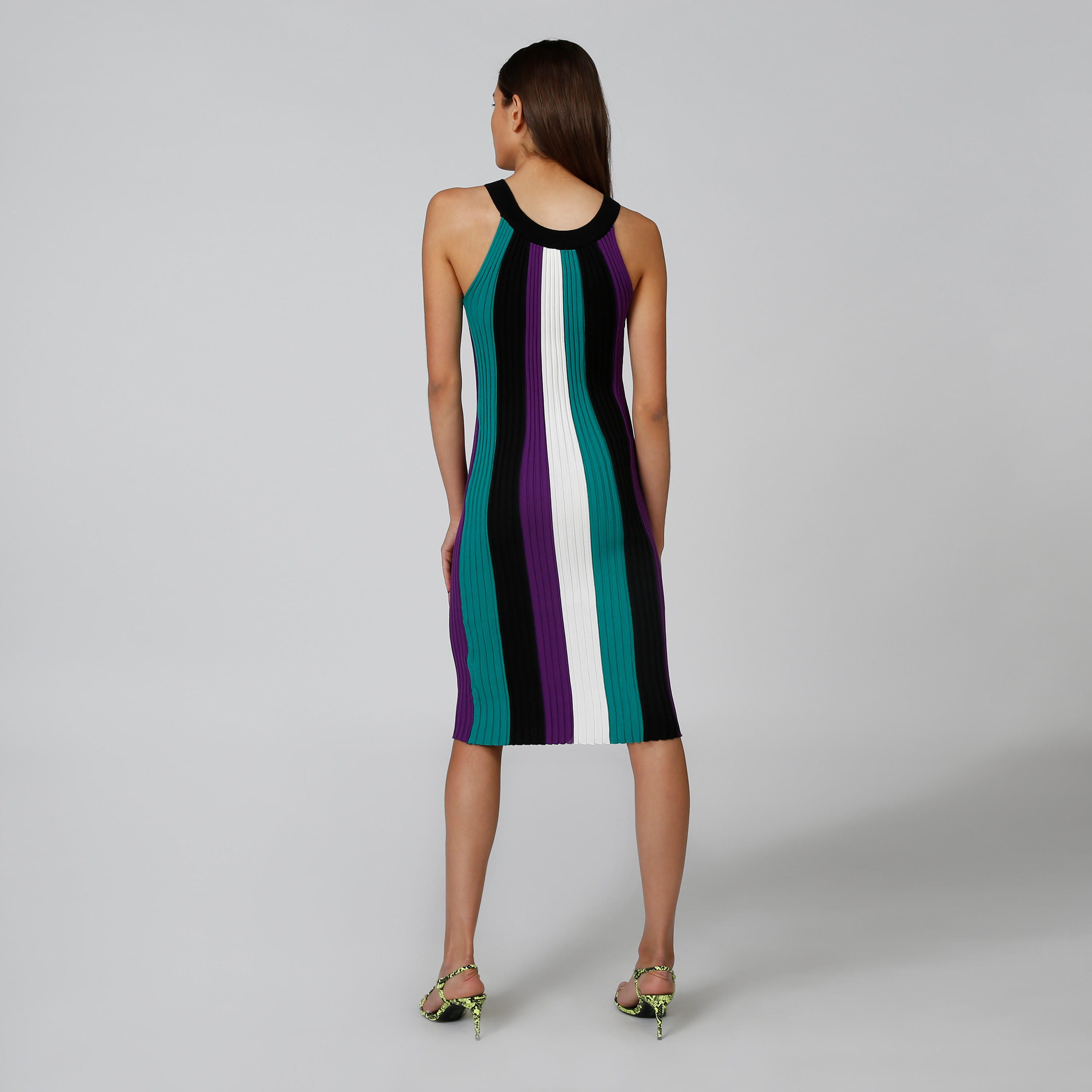 Striped Midi Sleeveless Dress with Round Neck-women-clothing-dresses-image-2