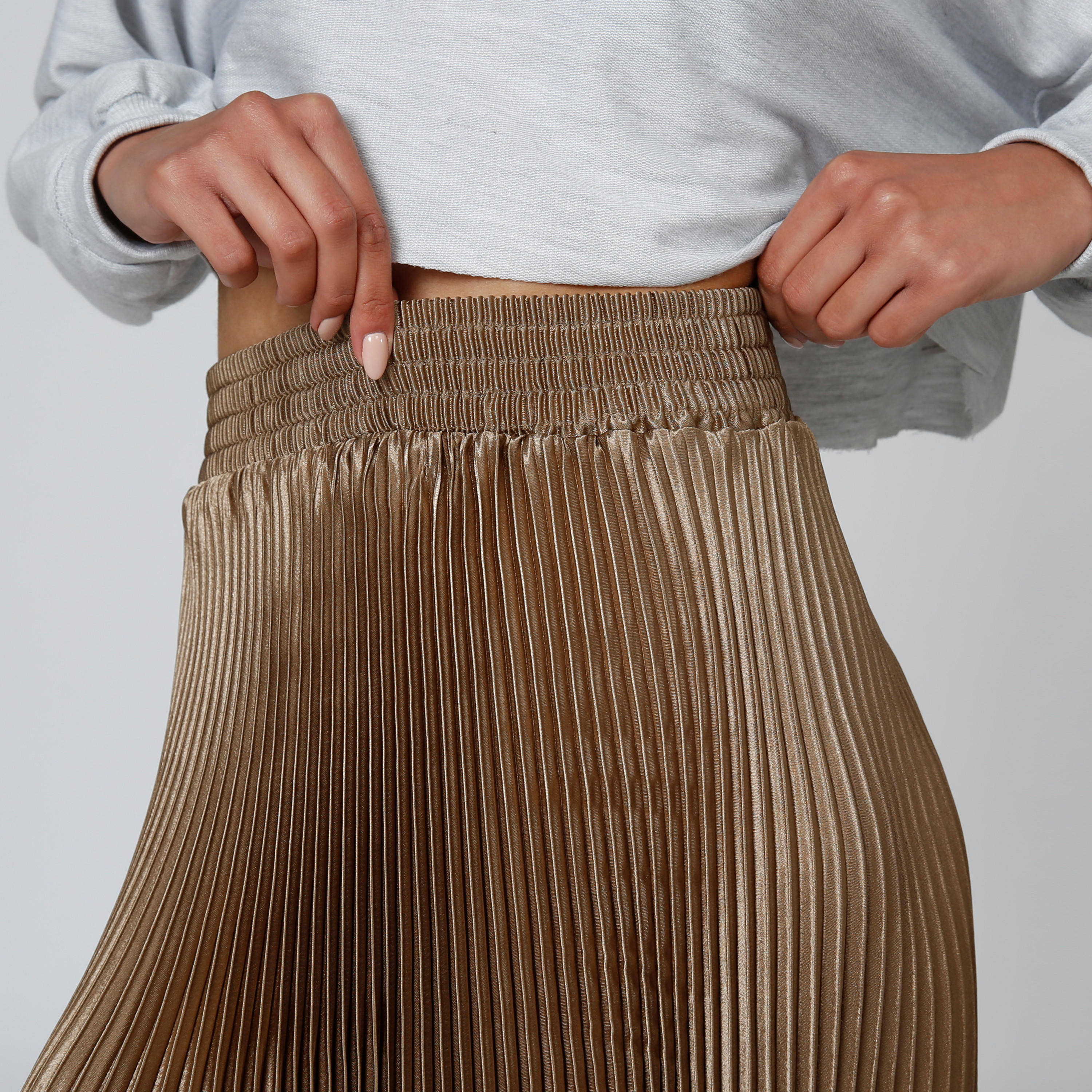 تنورة ميدي إيه لاين بخصر مطّاطي وثنيات-women-clothing-bottoms-skirts-image-5