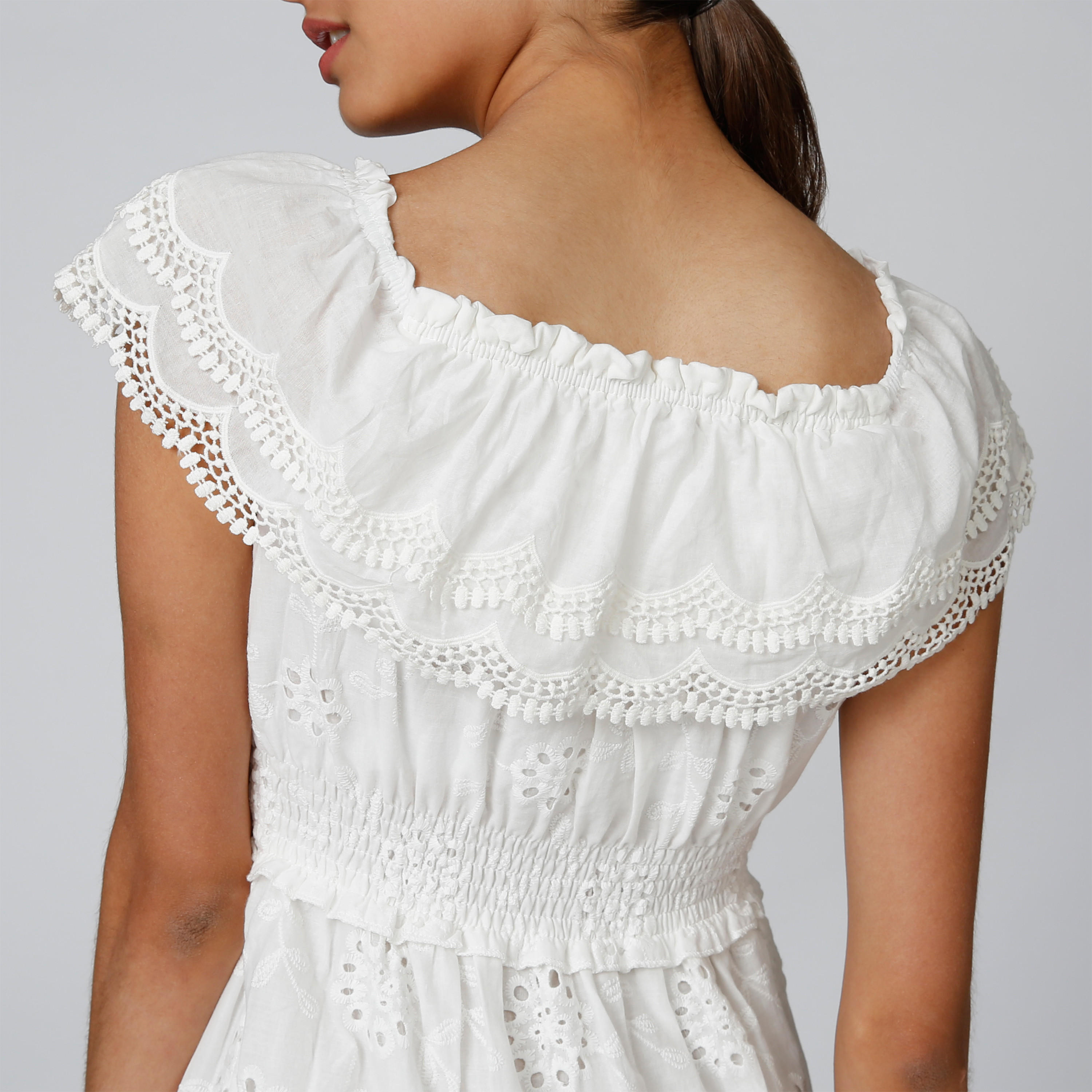 فستان ميدي شيفلي بأكمام كاب ودرزات-women-clothing-dresses-image-4
