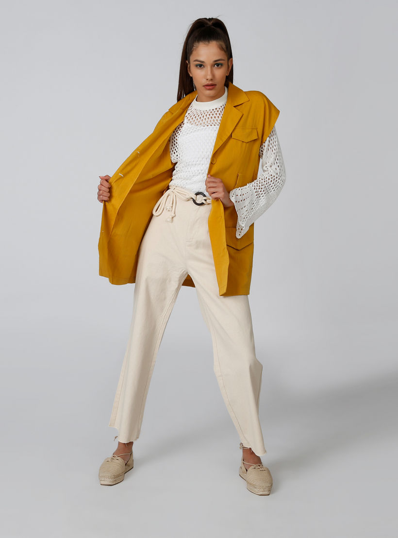 بلوزة دانتيل بياقة عالية وأكمام طويلة-women-clothing-shirtsandblouses-blouses-image-1