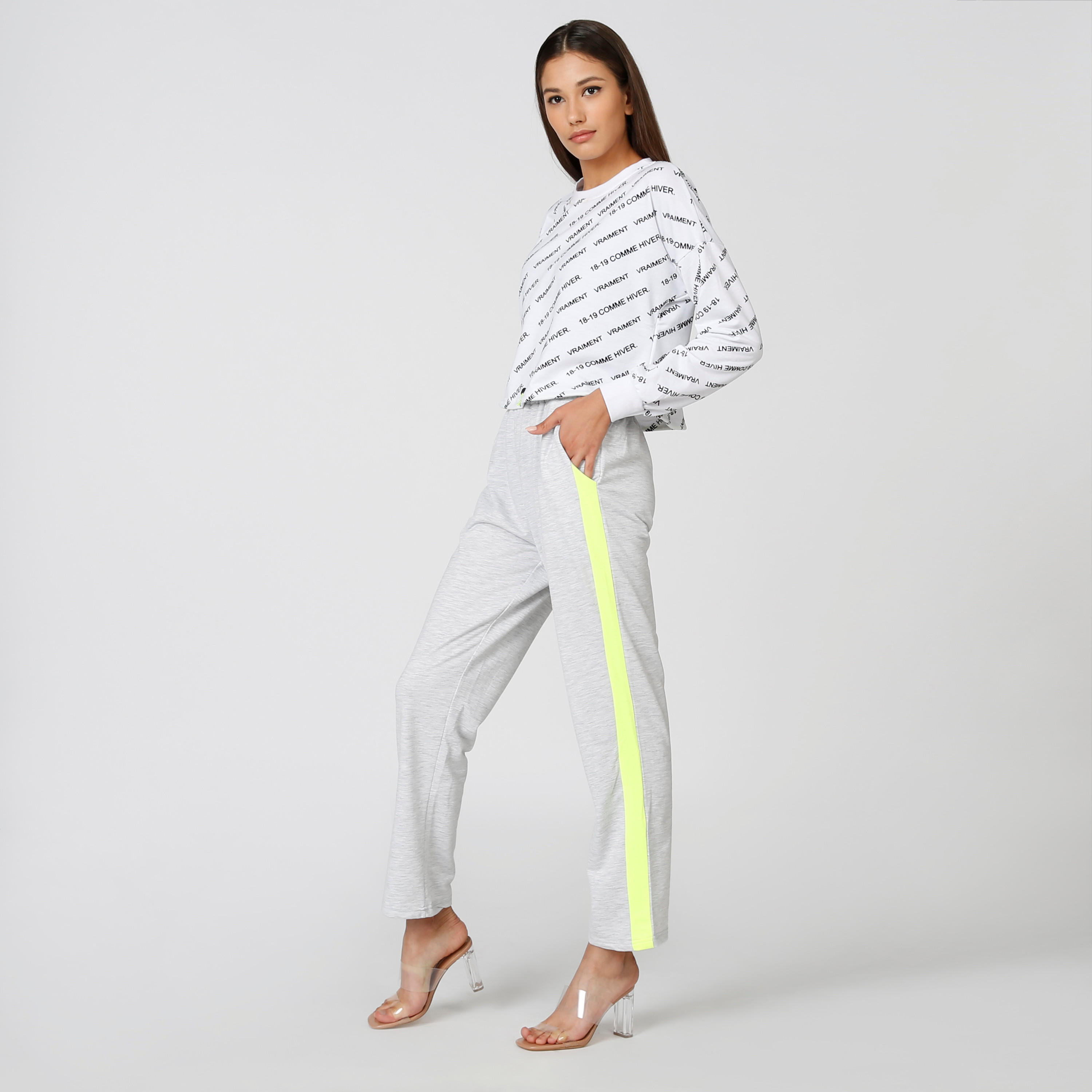 بنطلون سادة بخصر مرن وجيوب وشريطة-women-clothing-bottoms-trousers-image-3