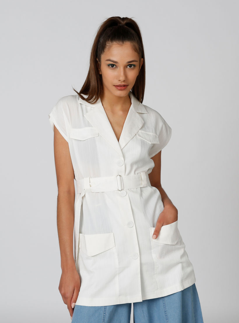 2Xtremz Solid Lapel Collared Sleevelees Trench Coat-women-clothing-coatsandjackets-coats-image-3