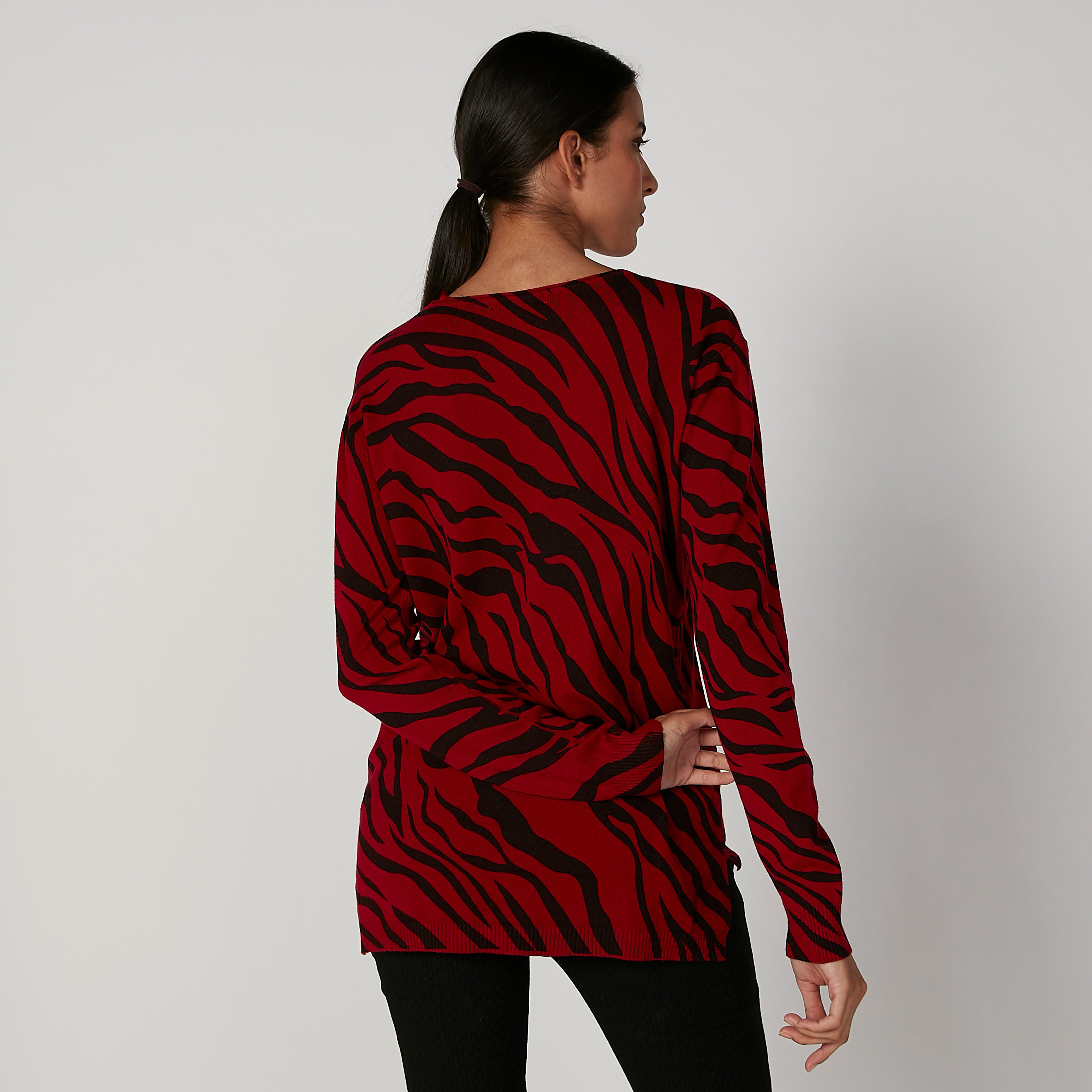 كنزة بياقة قارب وأكمام طويلة وطبعات حيوانات-women-clothing-cardigansandjumpers-jumpers-image-3