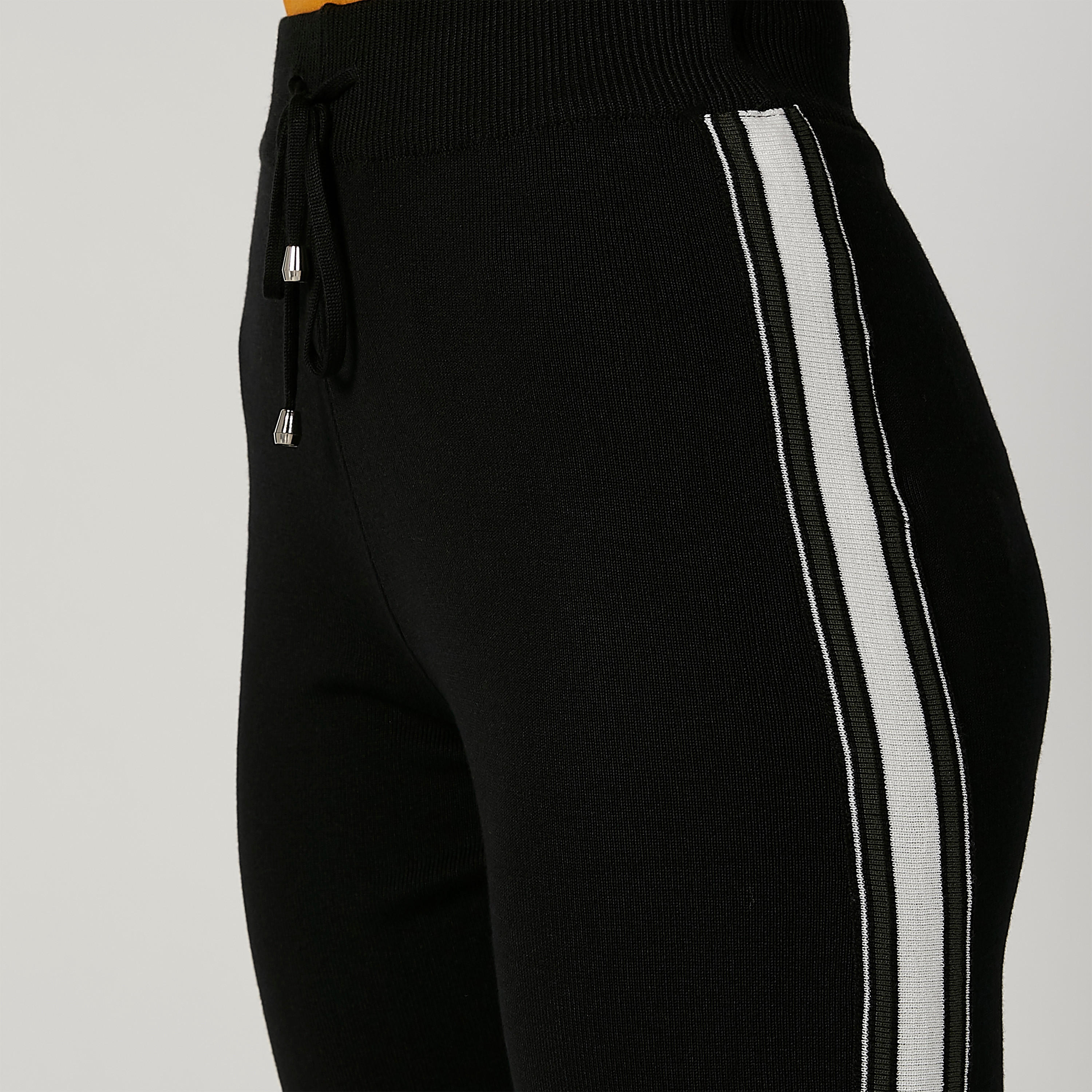 بنطلون رياضي بخصر مرن ورباط وشريطة-women-clothing-bottoms-joggers-image-5