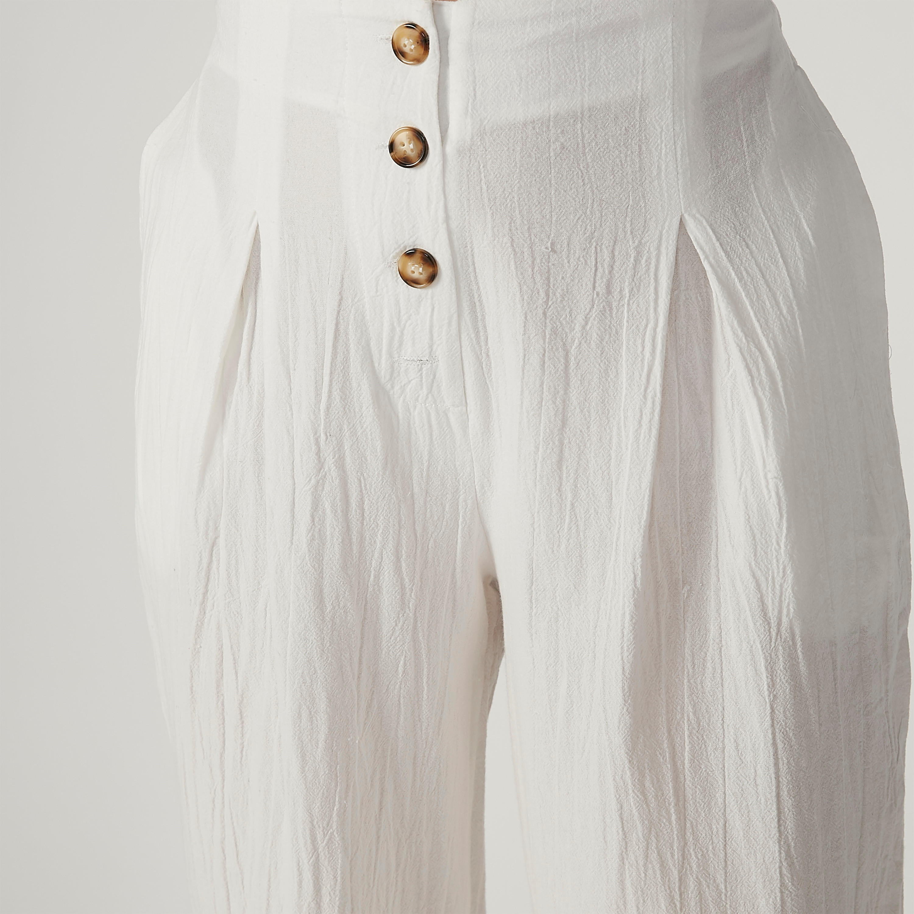 Full Length Textured Mid Waist Pants with Pocket Detail-women-clothing-bottoms-trousers-image-5