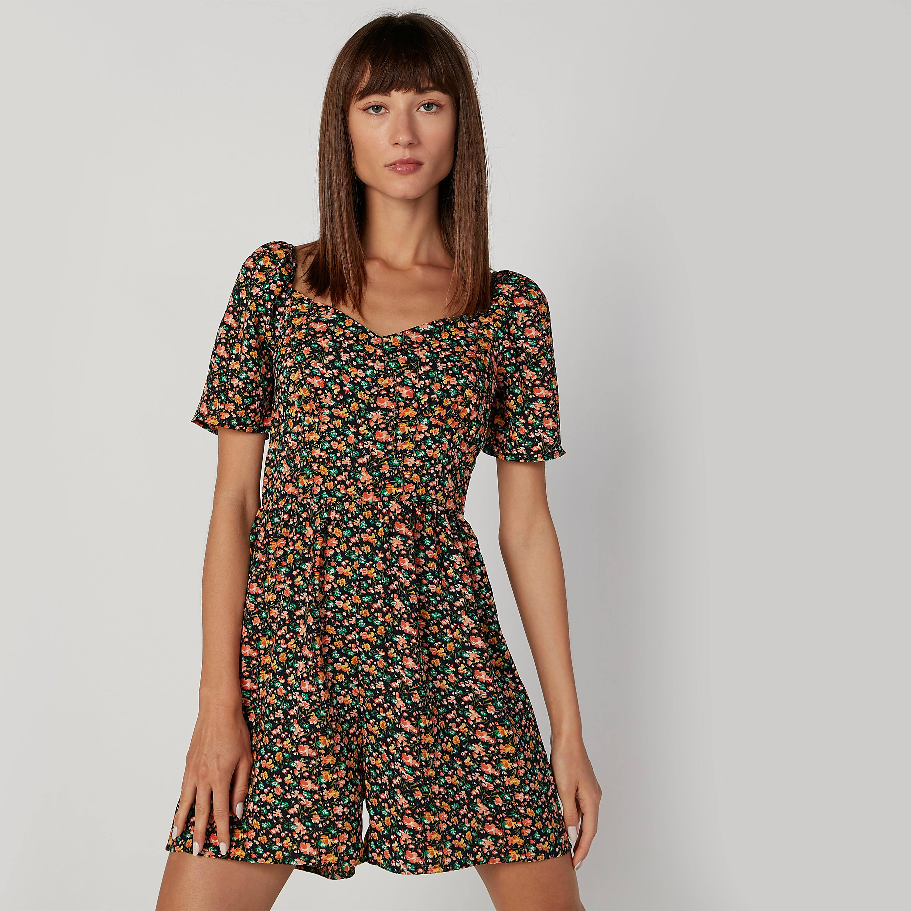 Printed Playsuit with Short Sleeves-women-clothing-jumpsuits-image-3