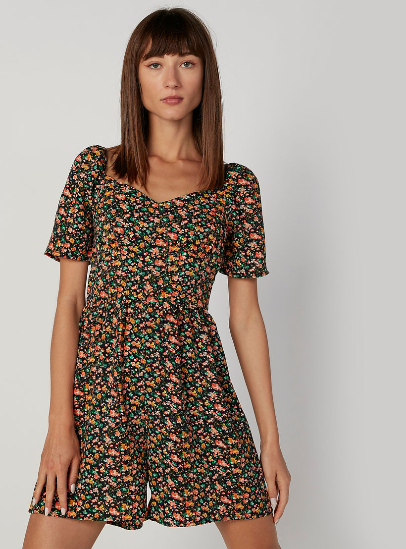 Printed Playsuit with Short Sleeves-women-clothing-jumpsuits-image-3