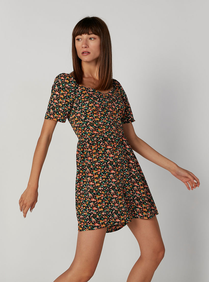 Printed Playsuit with Short Sleeves-women-clothing-jumpsuits-image-4