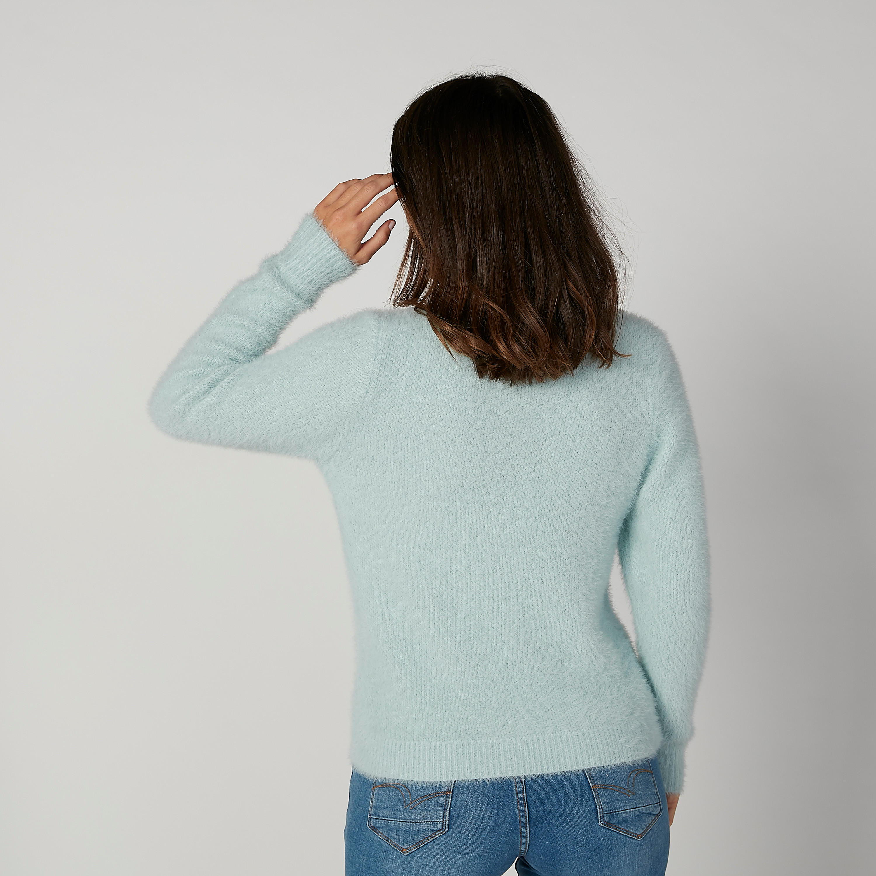 كنزة بارزة الملمس بياقة مستديرة وتفاصيل لؤلؤ-women-clothing-cardigansandjumpers-jumpers-image-2