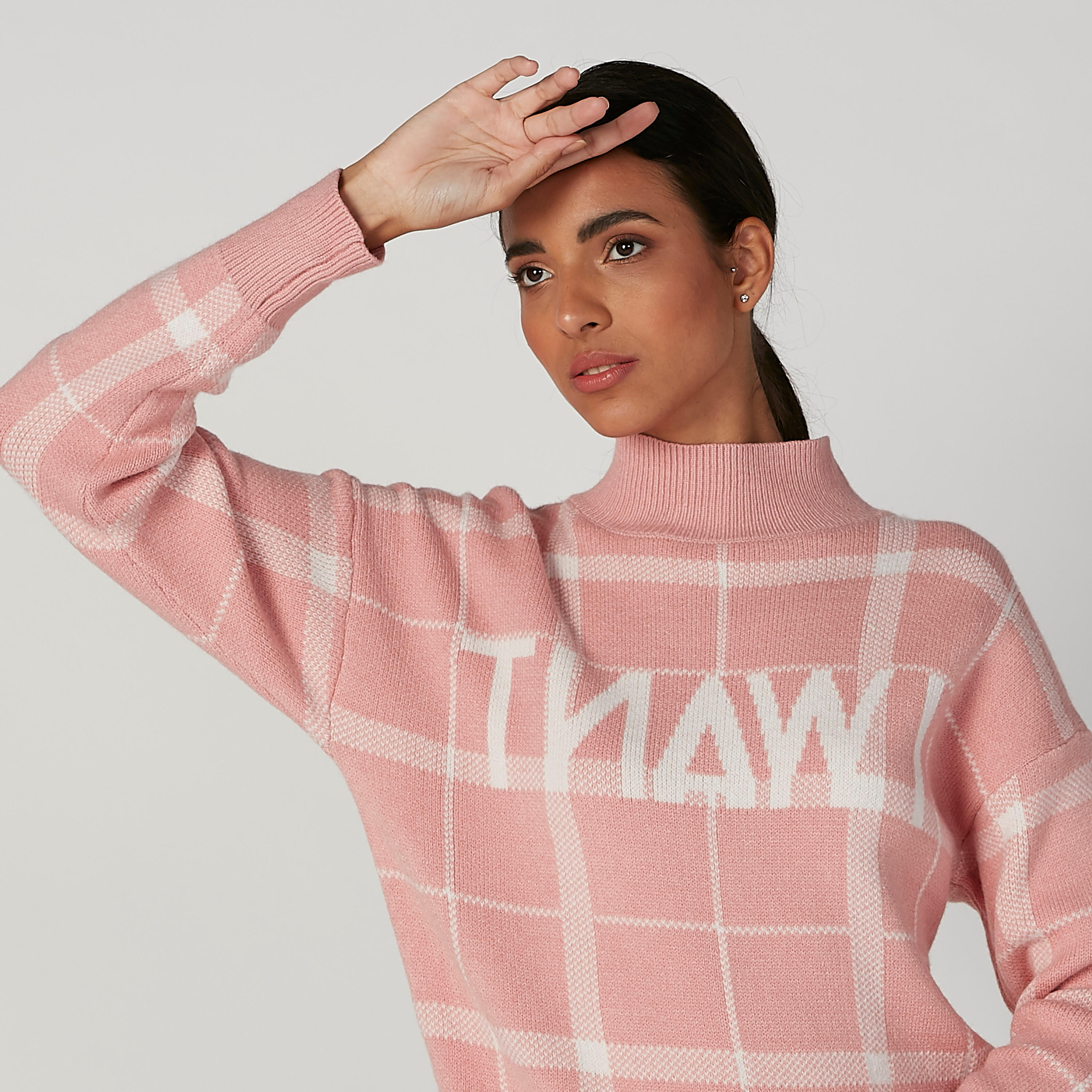 سويتر كاروهات بياقة عالية وأكمام طويلة-women-clothing-cardigansandjumpers-jumpers-image-4