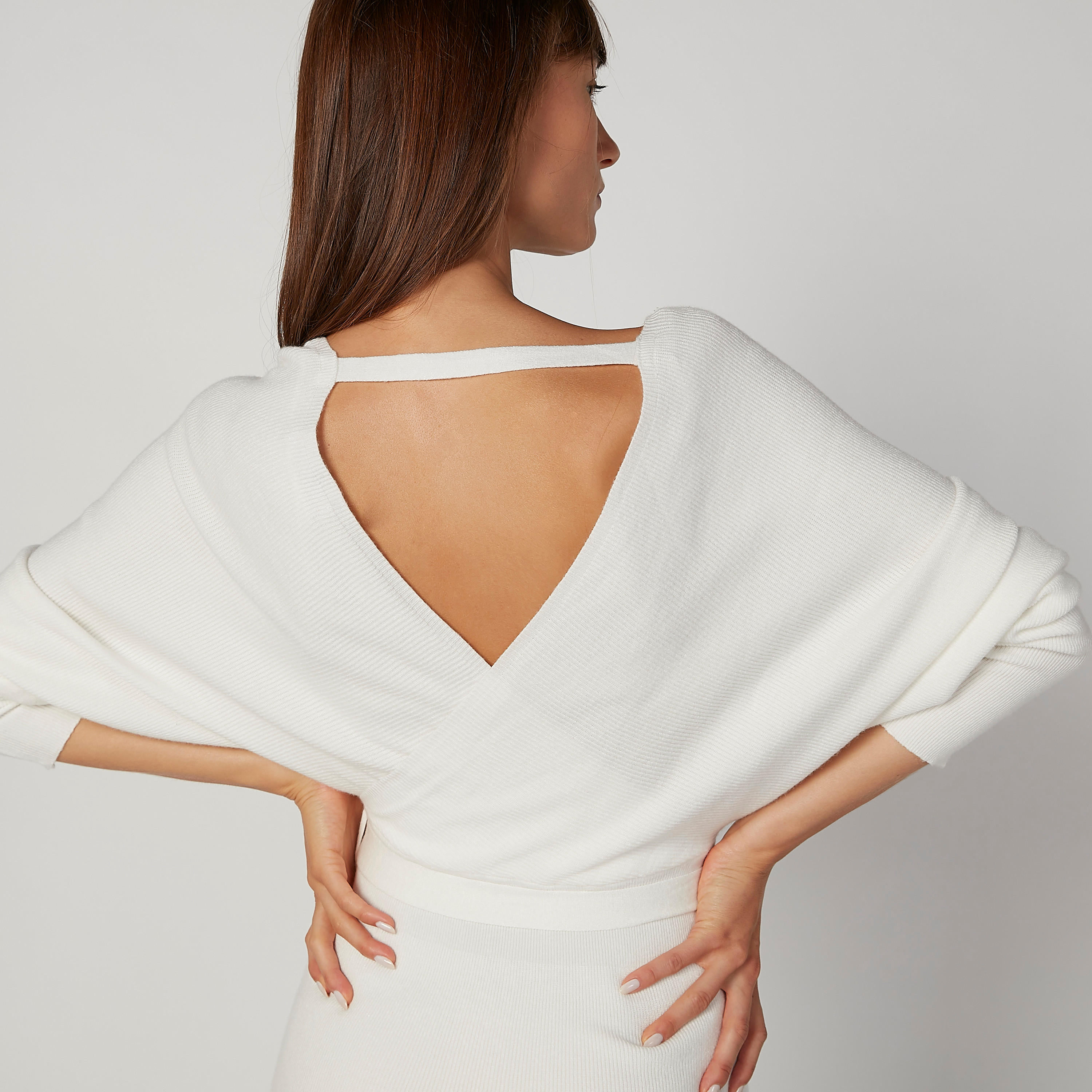 فستان ميدي بارز الملمس بقصّة ضيقة وأكمام طويلة وأربطة-women-clothing-dresses-image-6