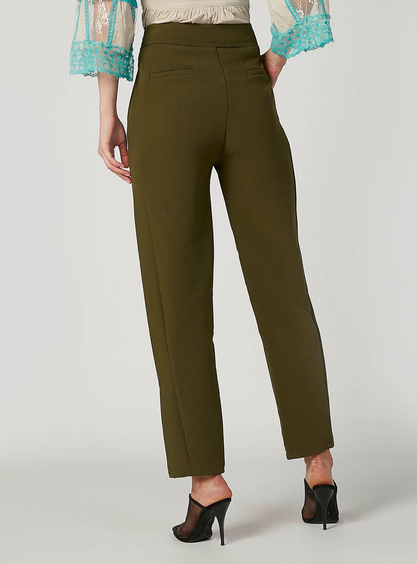 Full Length Plain Trousers with Pocket Detail-women-clothing-bottoms-trousers-image-4