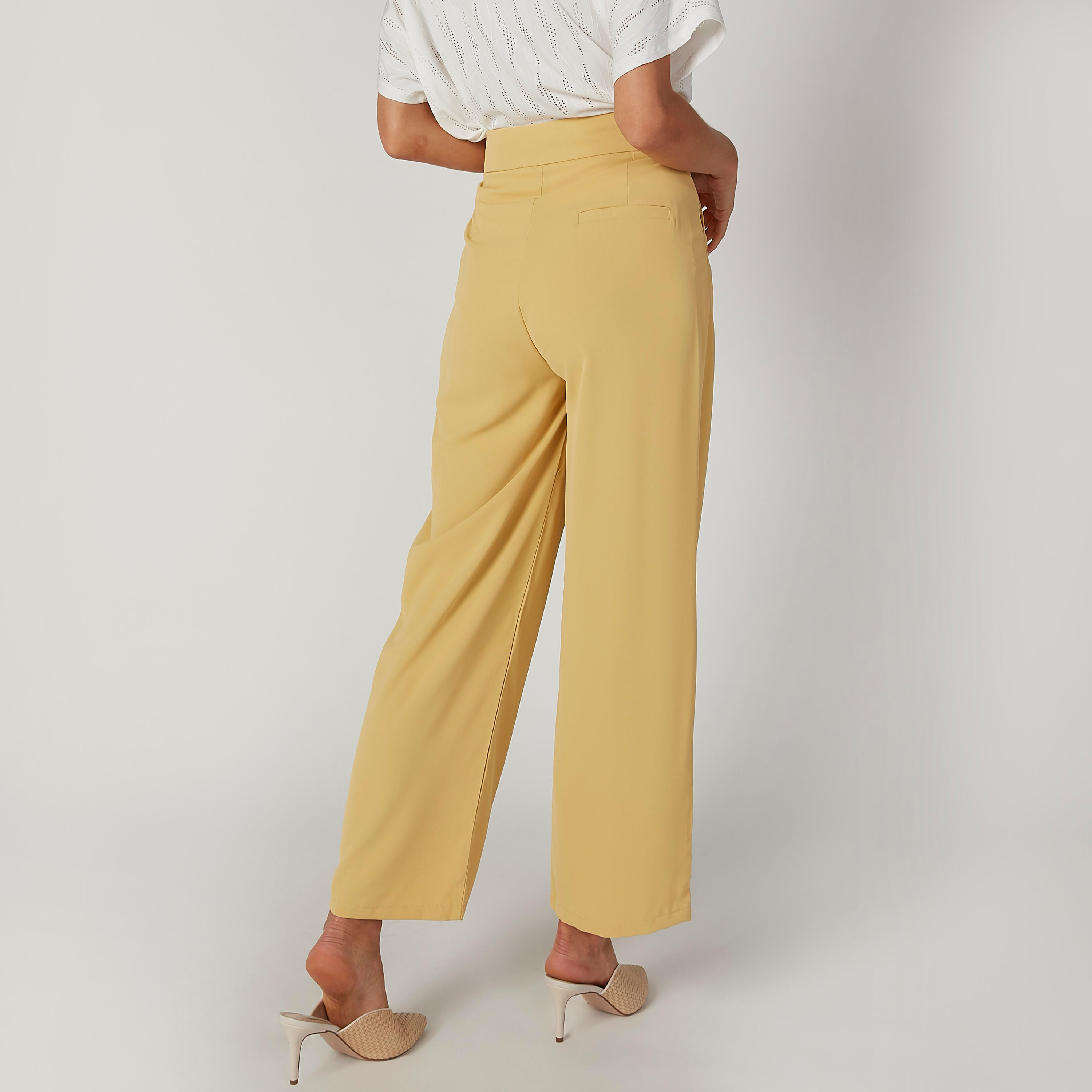 Full Length Plain Palazzo with Pocket Detail-women-clothing-bottoms-trousers-image-3