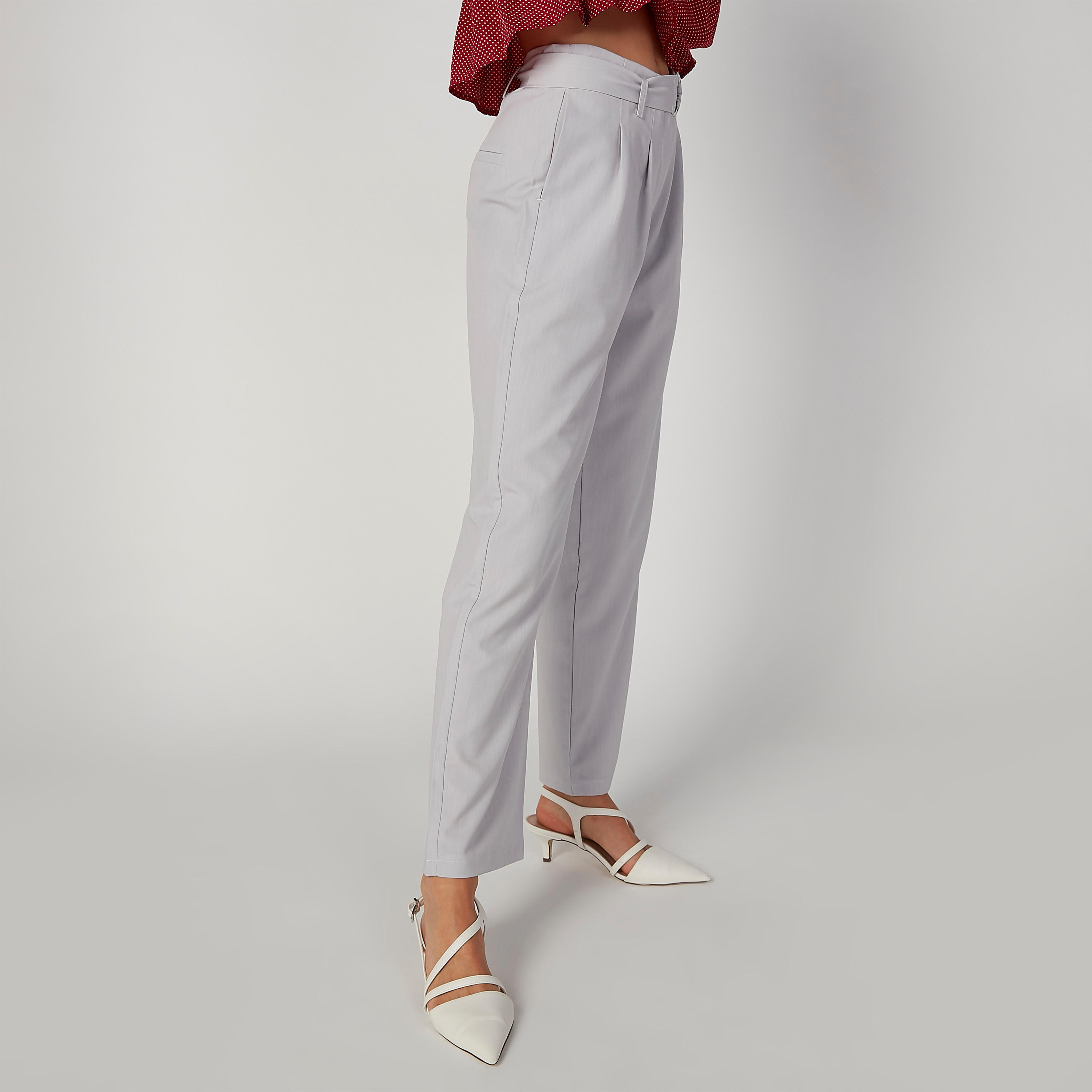 بنطلون سادة بجيوب وحزام D-women-clothing-bottoms-trousers-image-3