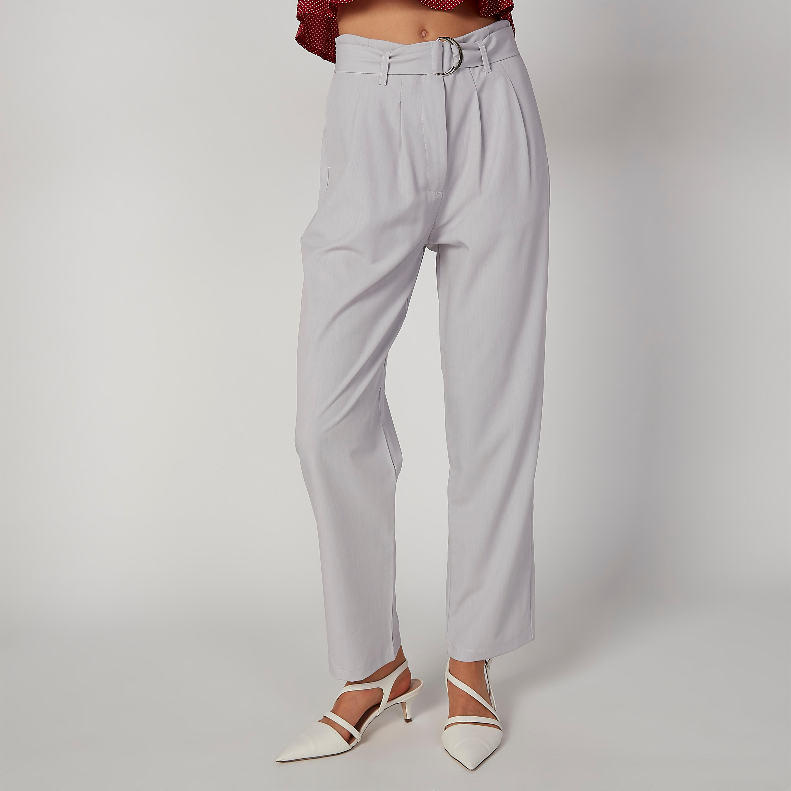 بنطلون سادة بجيوب وحزام D-women-clothing-bottoms-trousers-image-4