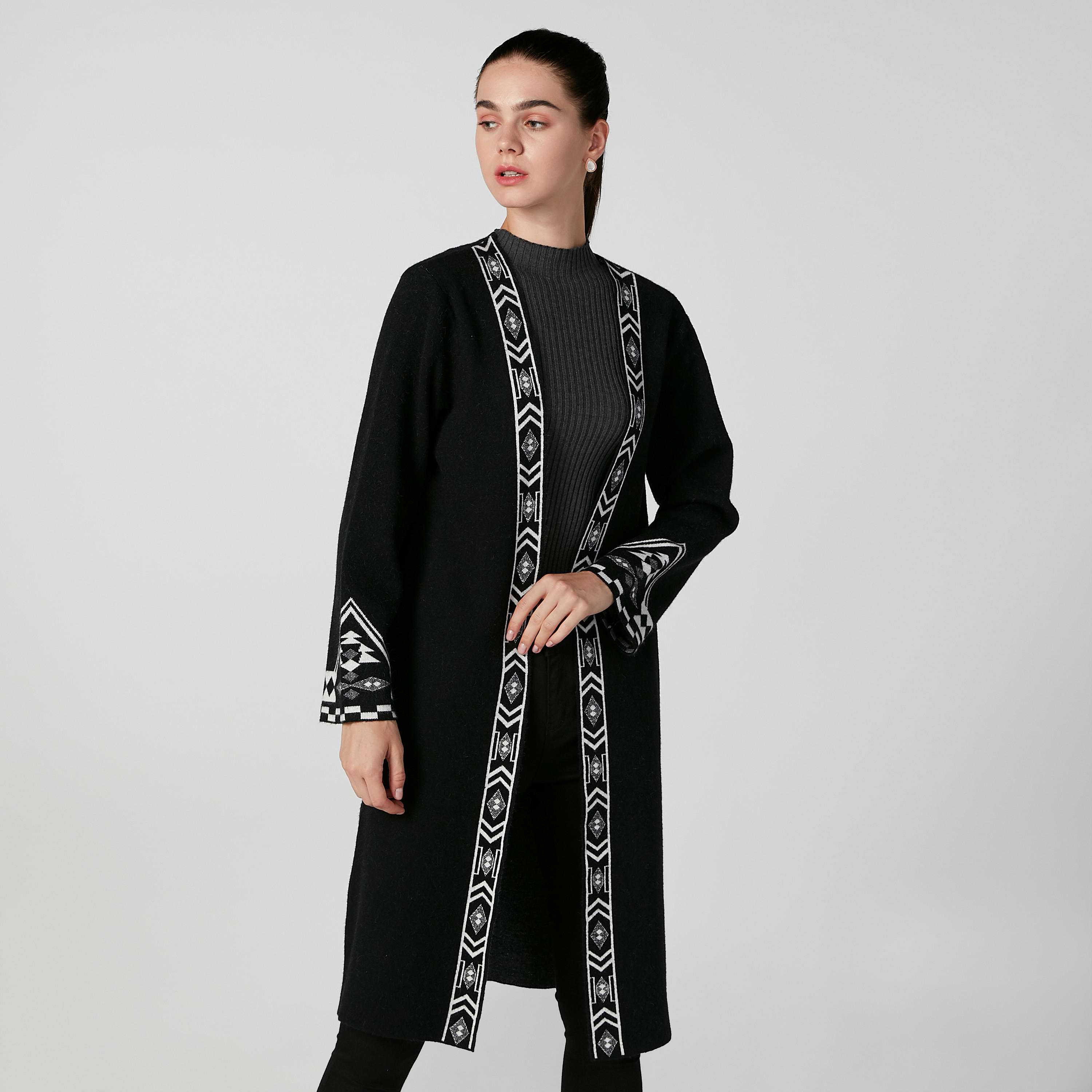 Printed Shrug with Long Sleeves-women-winterwear-cardigansandjumpers-cardigans-image-2