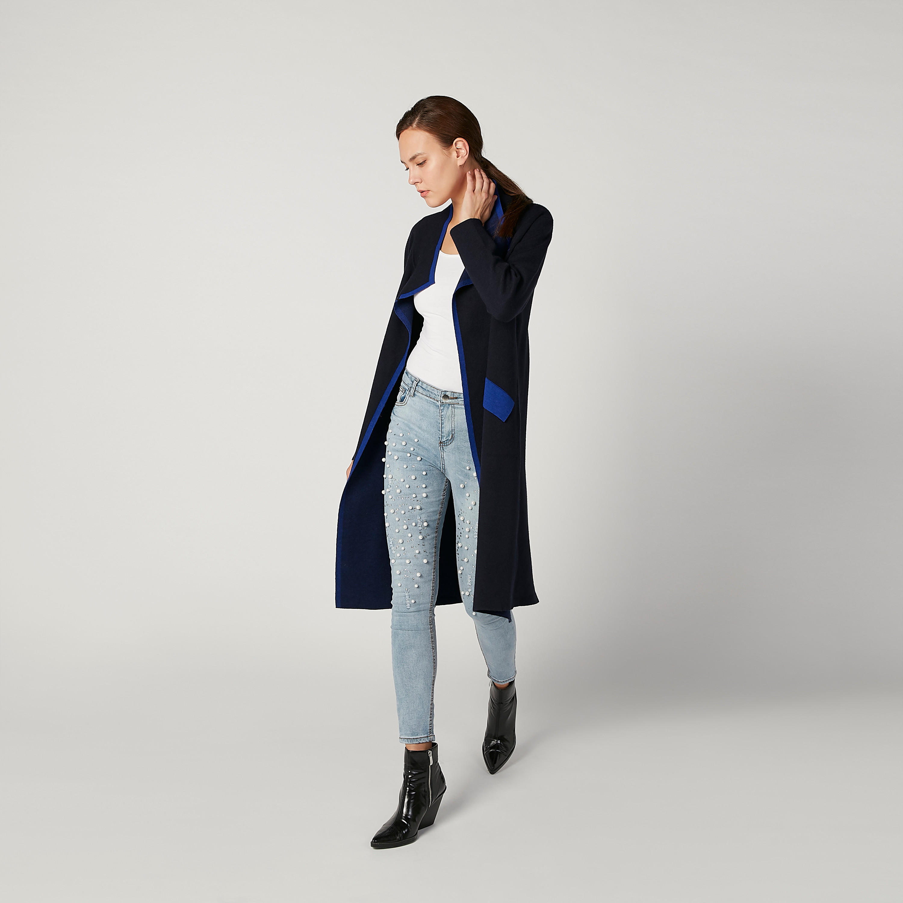 كارديجان طويل سادة بأكمام طويلة-women-winterwear-cardigansandjumpers-cardigans-image-2
