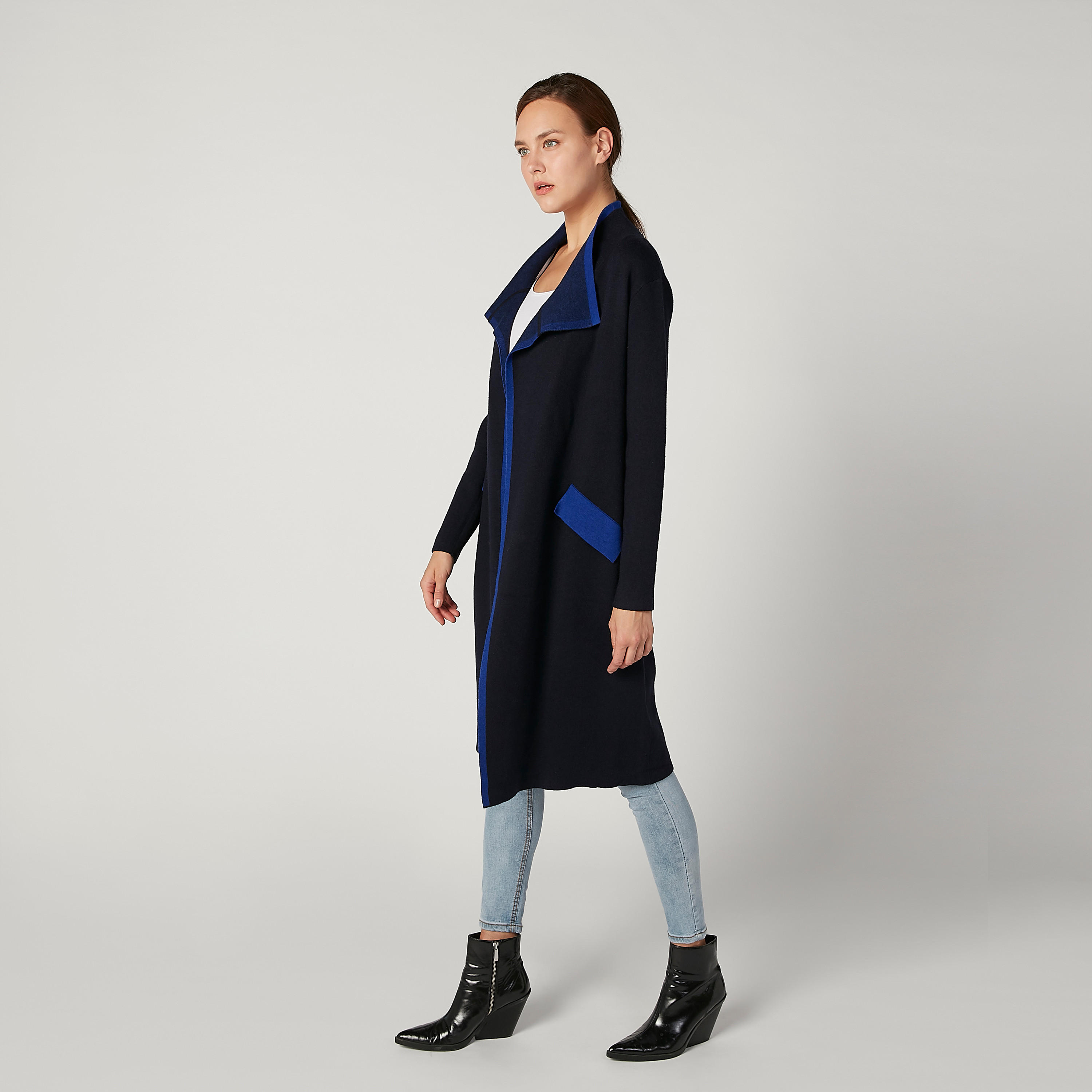 كارديجان طويل سادة بأكمام طويلة-women-winterwear-cardigansandjumpers-cardigans-image-5