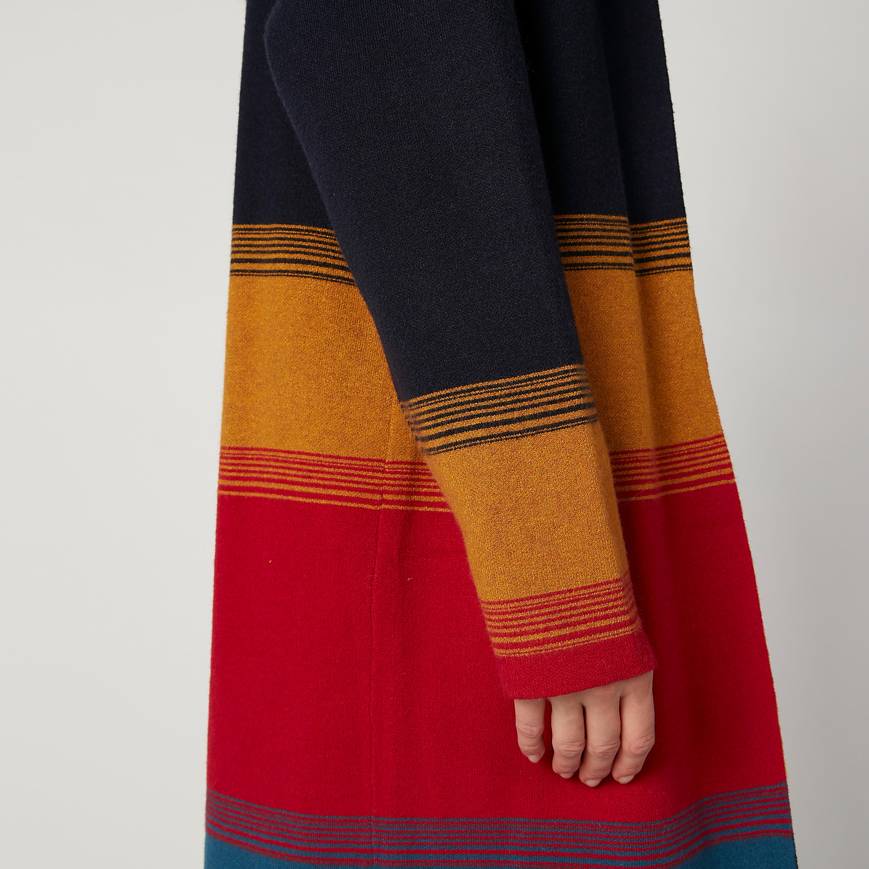 Striped Longline Cardigan with Long Sleeves-women-winterwear-cardigansandjumpers-cardigans-image-3