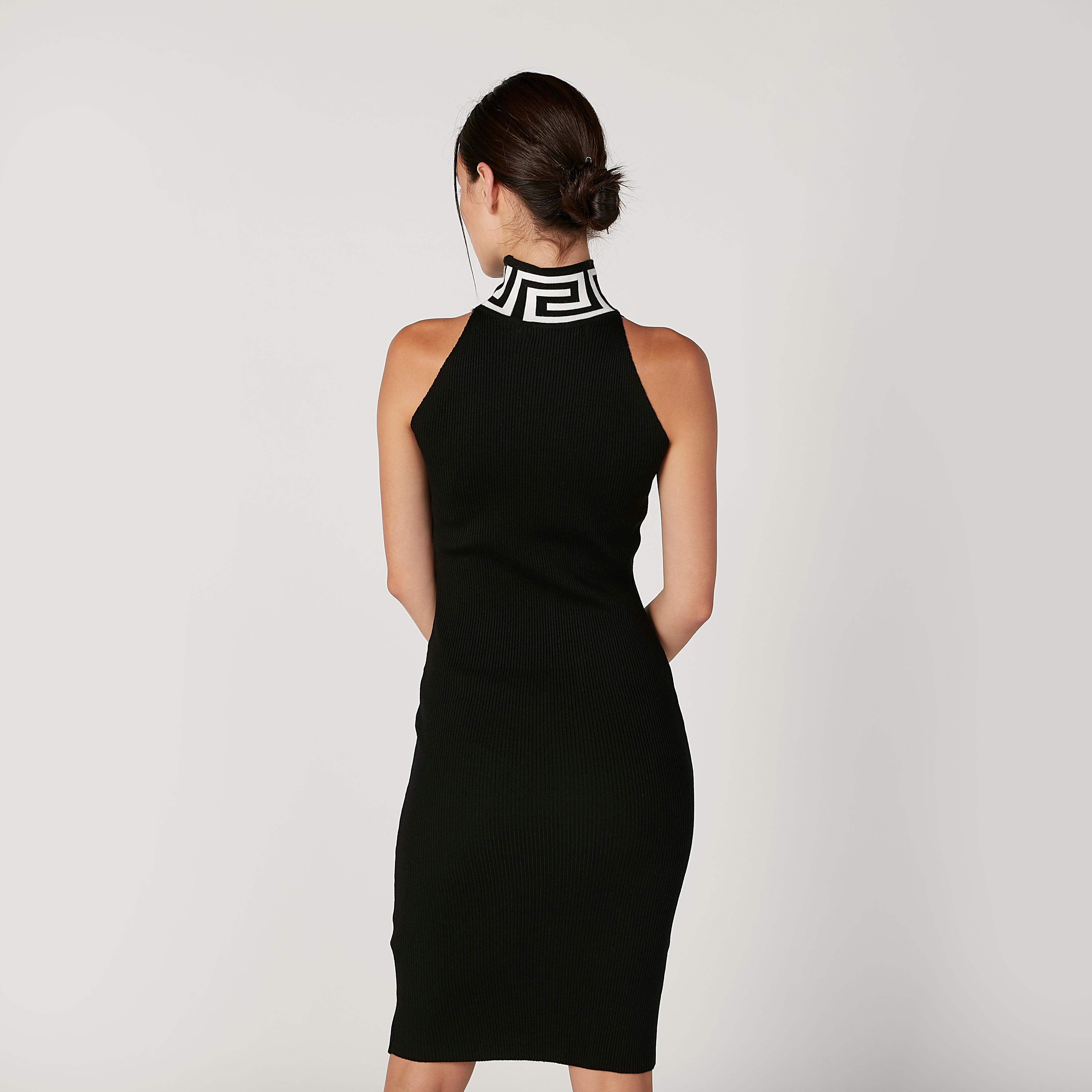 فستان ميدي بارز الملمس دون أكمام بياقة عالية من تو إكستريمز-women-clothing-dresses-image-3