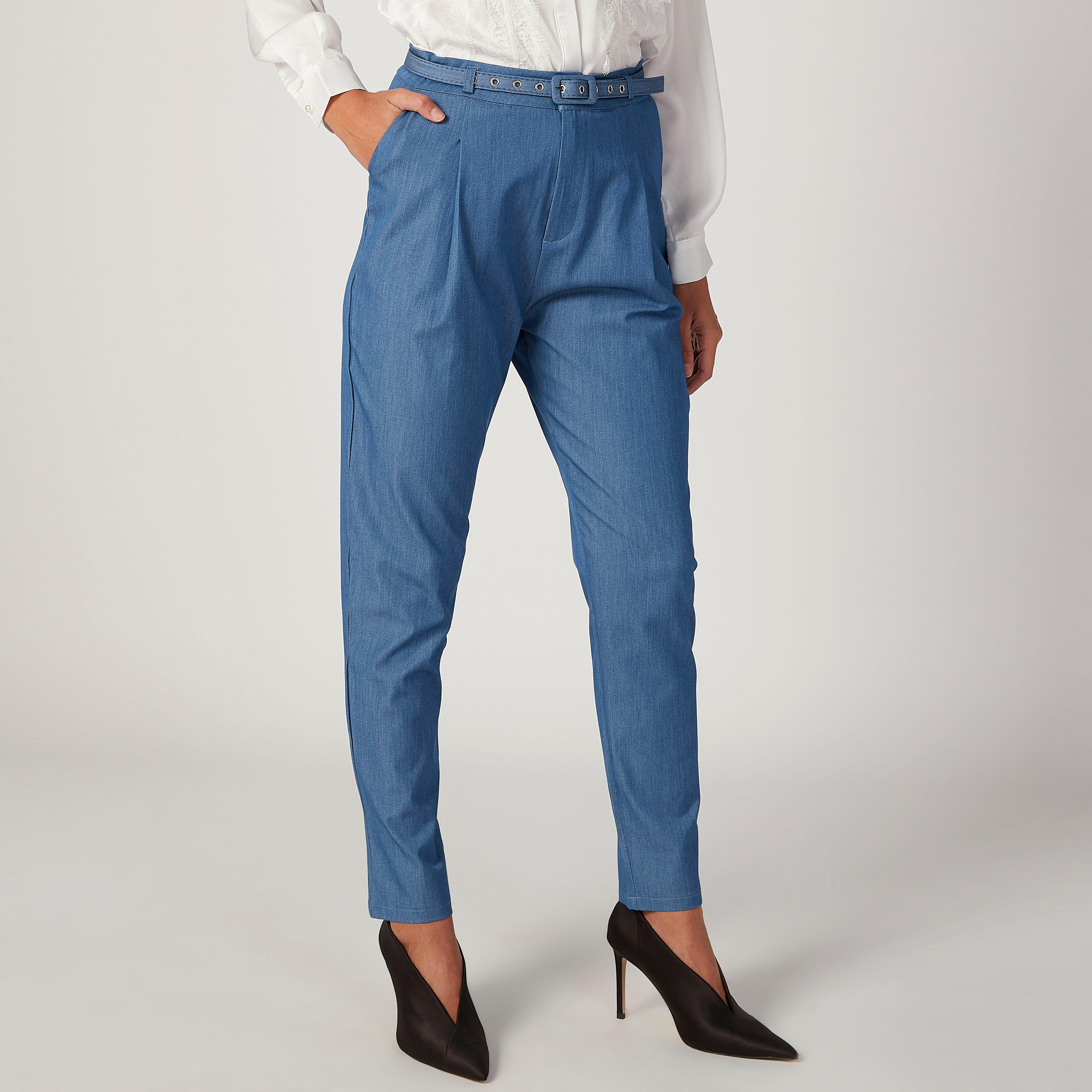 2Xtremz Solid Trousers with 4-Pockets-women-clothing-bottoms-trousers-image-1