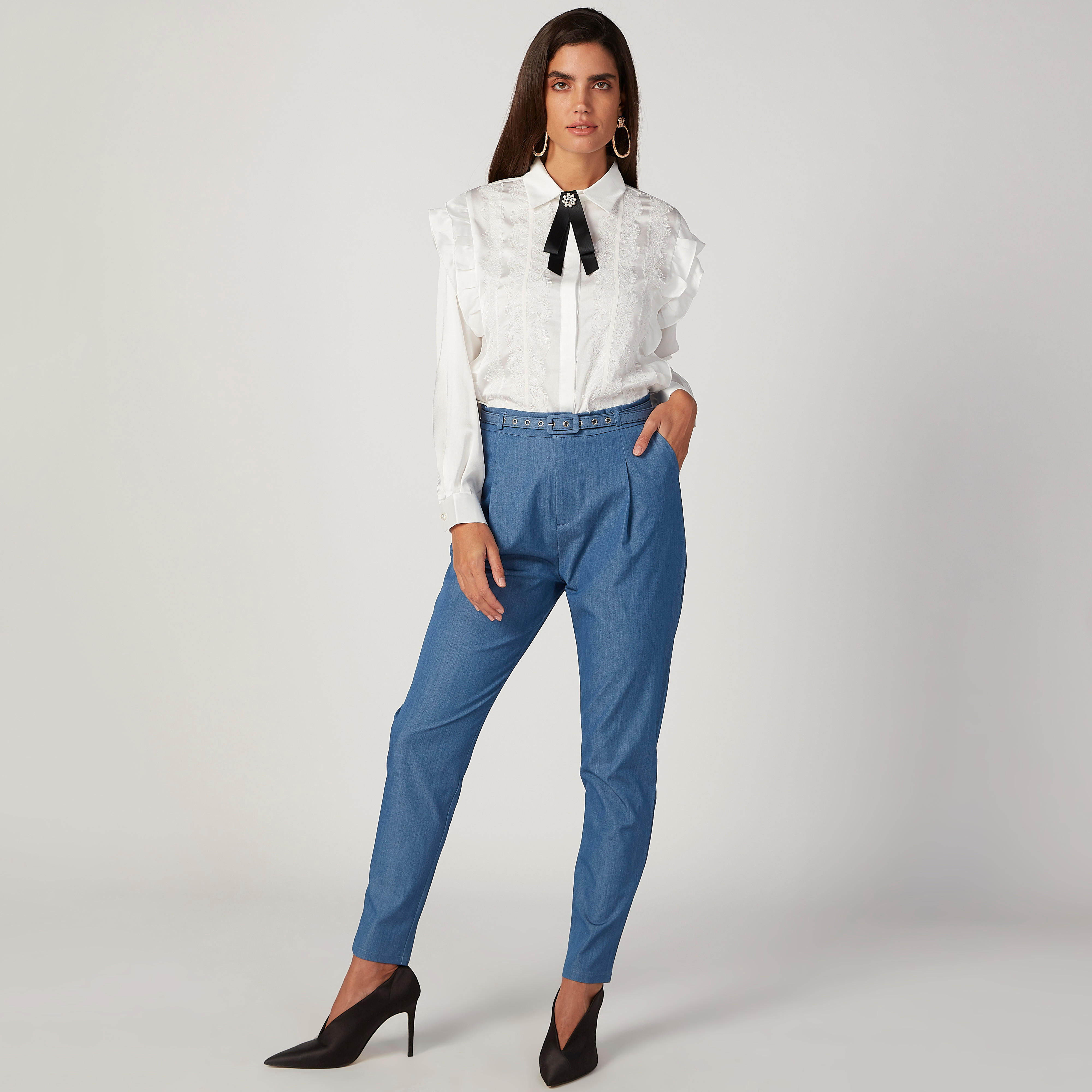 2Xtremz Solid Trousers with 4-Pockets-women-clothing-bottoms-trousers-image-2