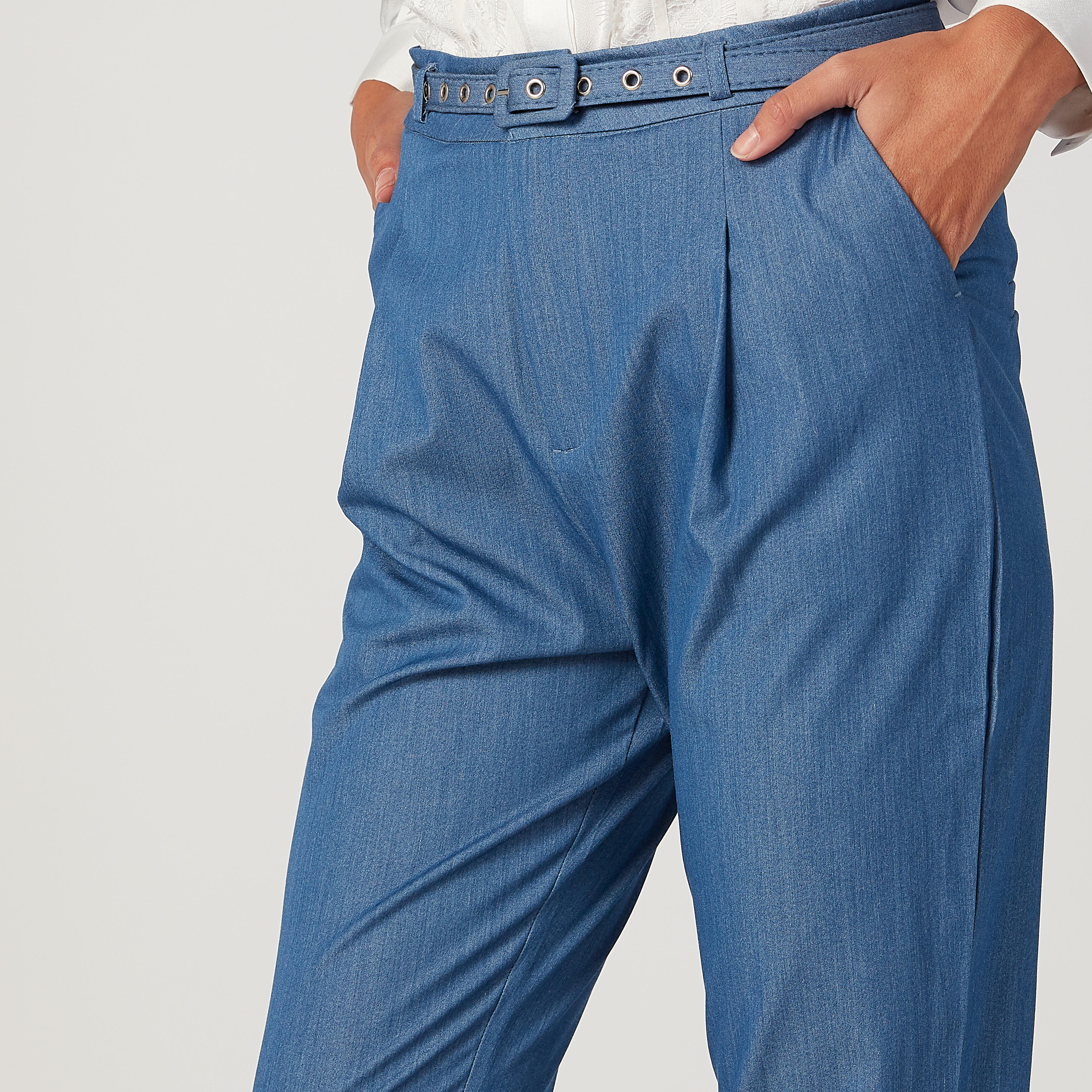 2Xtremz Solid Trousers with 4-Pockets-women-clothing-bottoms-trousers-image-3